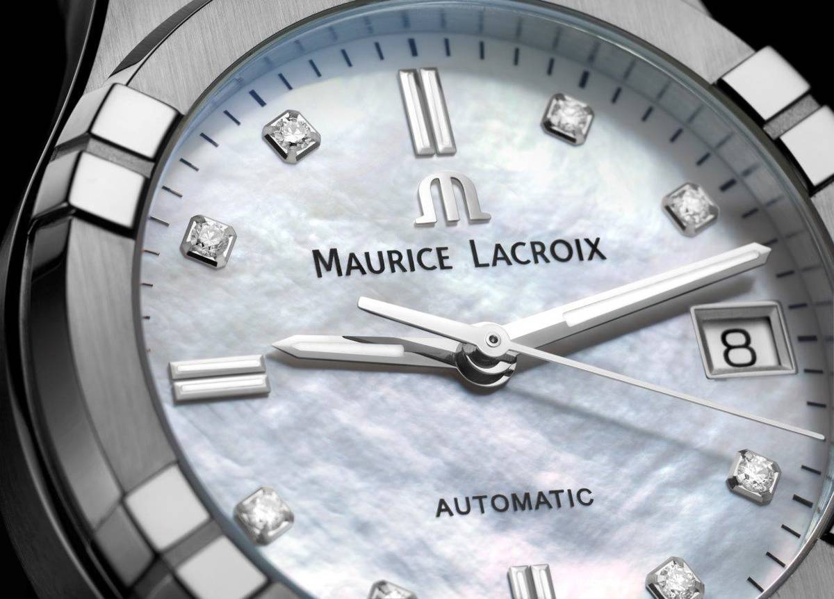 zegarek AIKON Automatic marki Maurice Lacroix. Damski zegarek AIKON Automatic marki Maurice Lacroix o kopercie 35 mm to akcesorium na miarę współczesnych kobiet. 