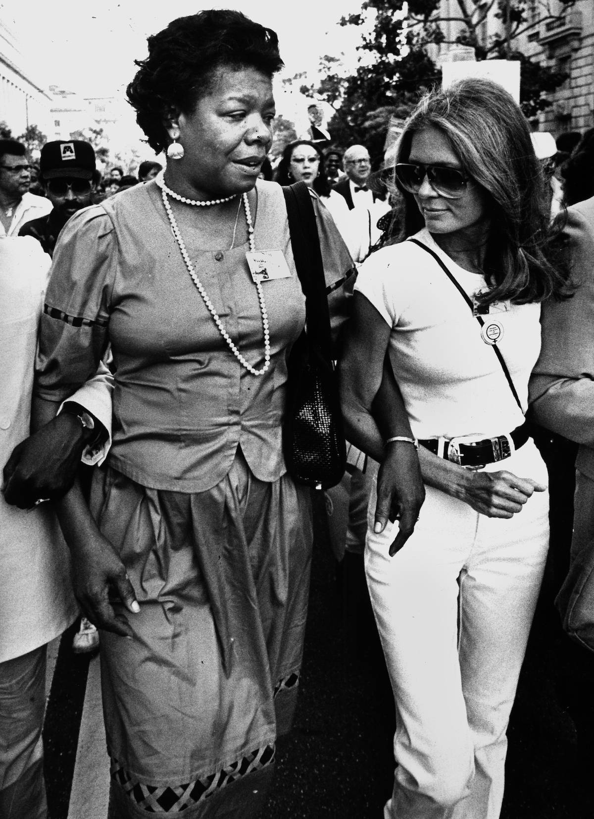 Z Glorią Steinem w 1983 roku (Fot. James M. Thresher/The Washington Post via Getty Images)