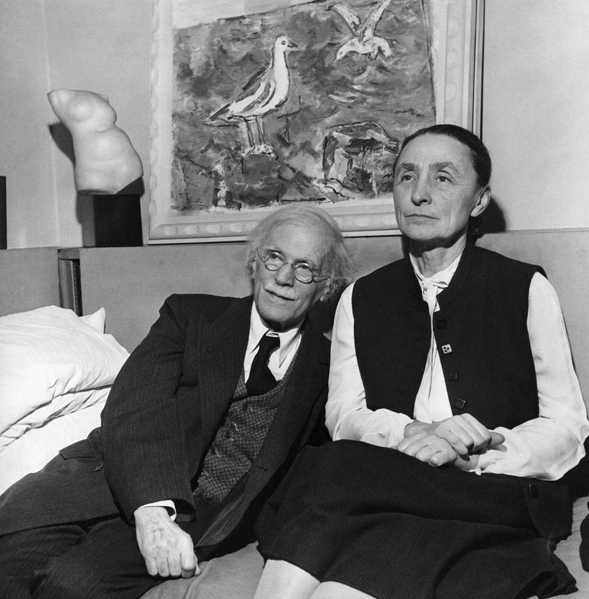 Georgia O’Keeffe z mężem, Alfredem Stieglitzem (Fot. Getty Images)