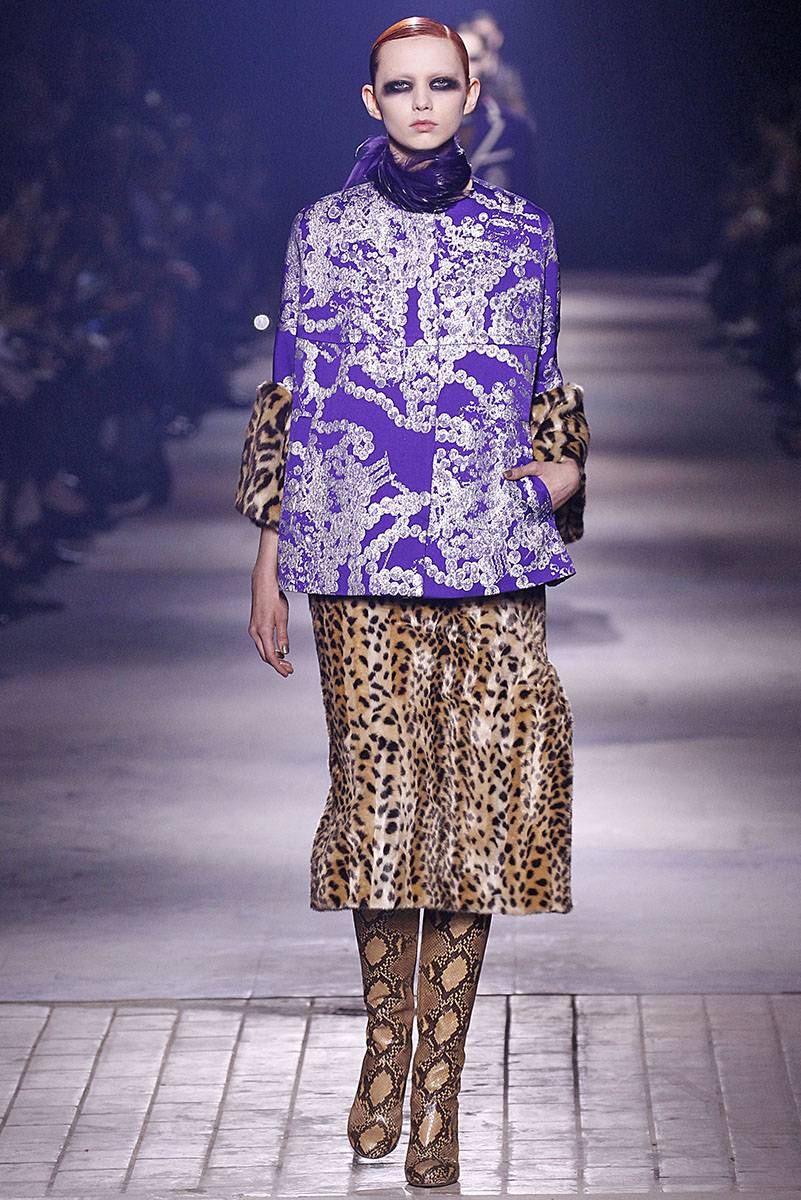 Dries Van Noten jesień-zima 2016-2017 (Fot. Getty Images)