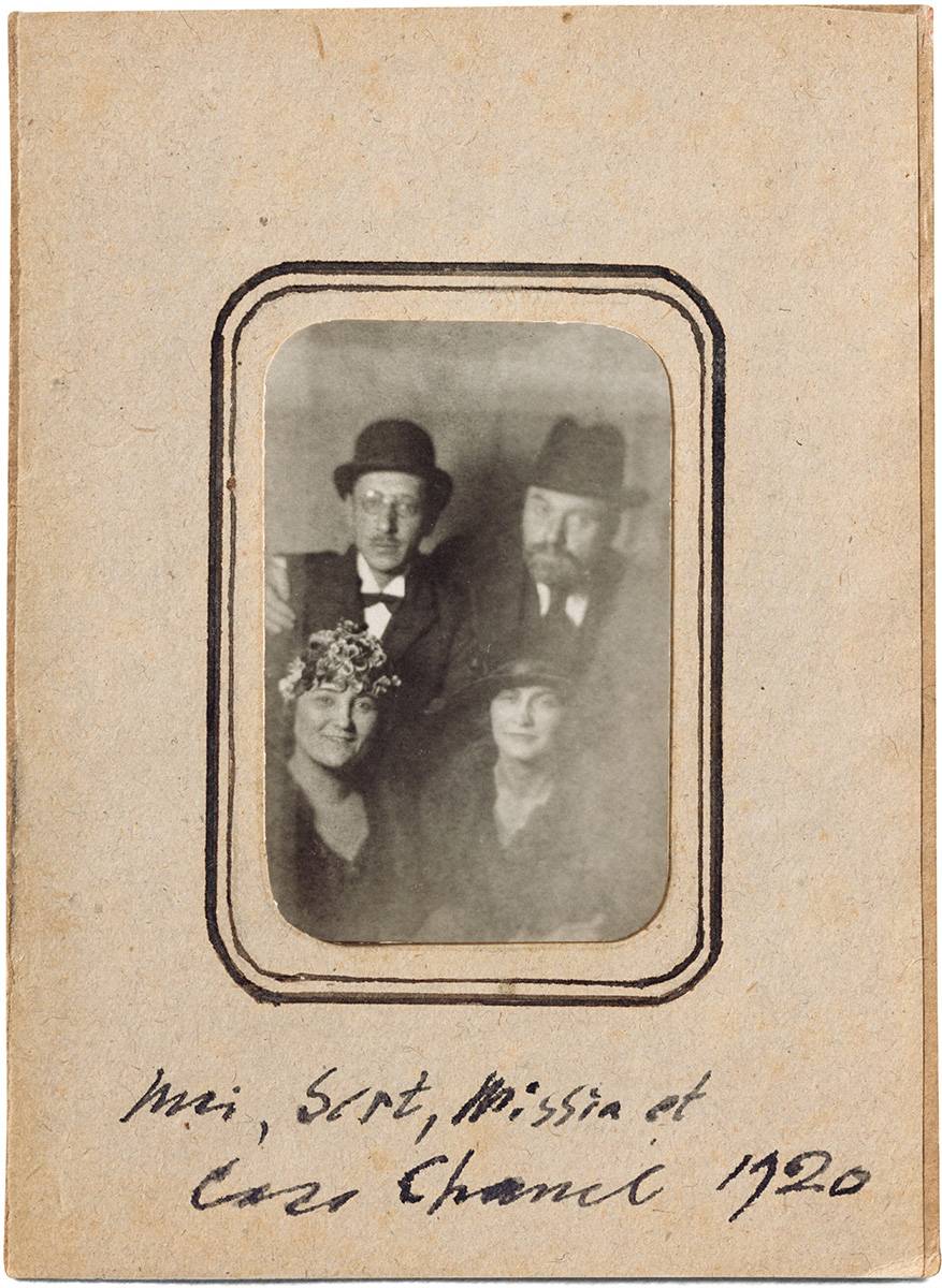 Misia Sert, Jose Maria Sert, Igor Stravinsky i Gabrielle Chanel, 1920 rok (Fot. Fine Art Images/Heritage Images/Getty Images)