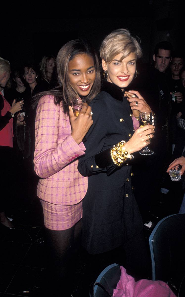 Naomi Campbell i Linda Evangelista (Fot. Ron Galella, Ltd./Ron Galella Collection via Getty Images)