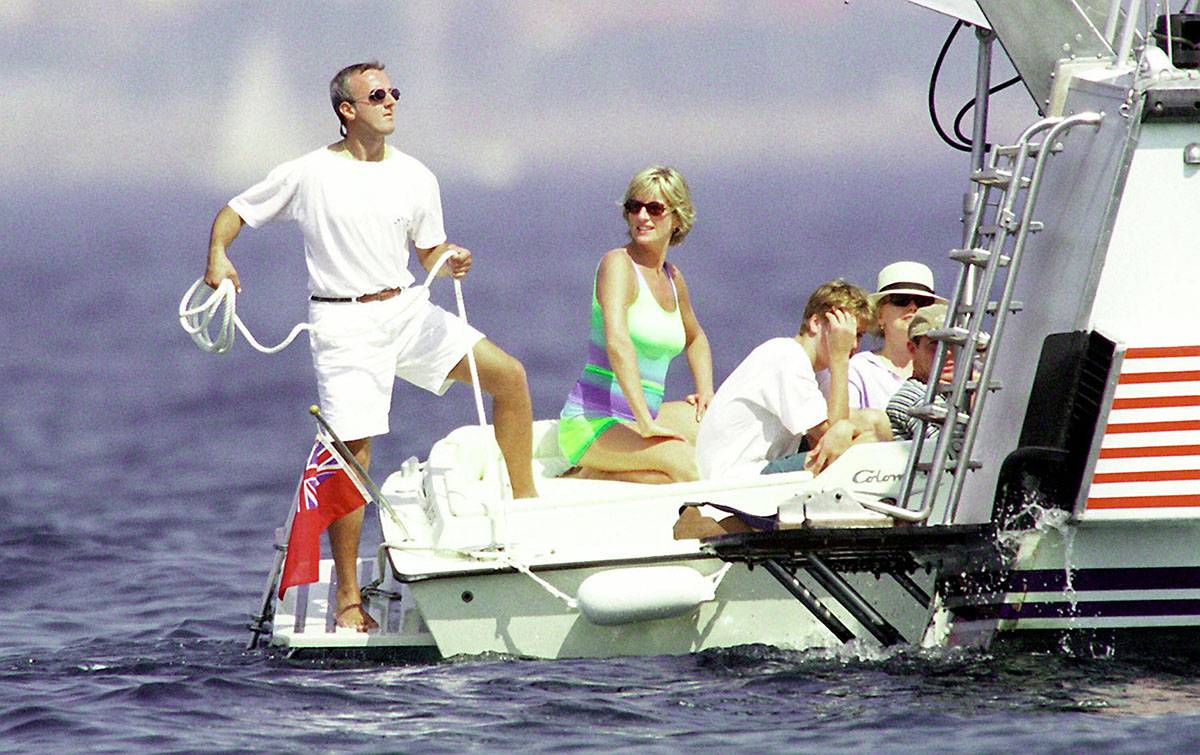 Księżna Diana i książę William na wakacjach (Fot. Getty Images)