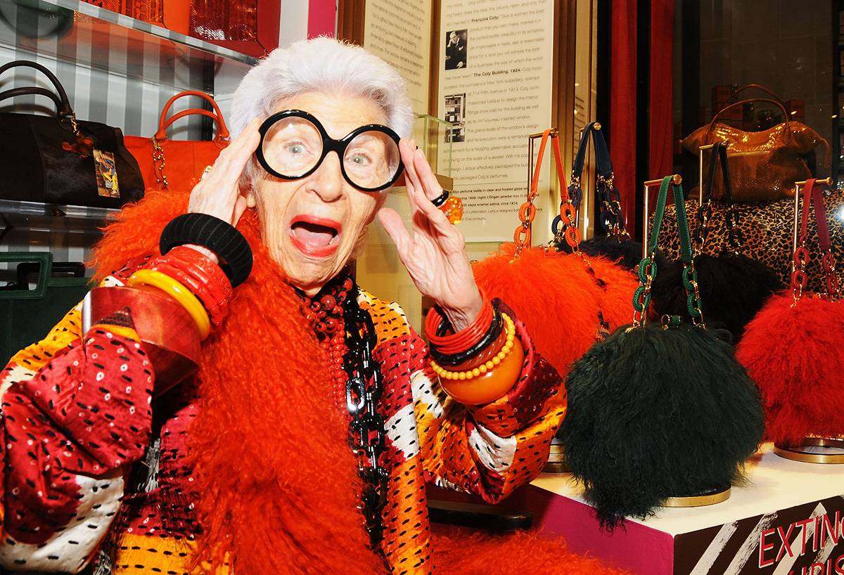 Iris Apfel (Fot. Desiree Navarro/Getty Images)