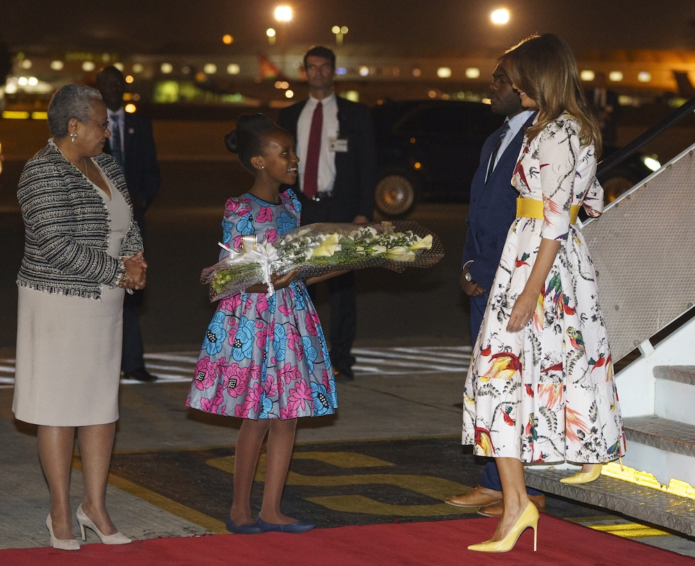 Melania na lotnisku w Kenii (Fot. East News)