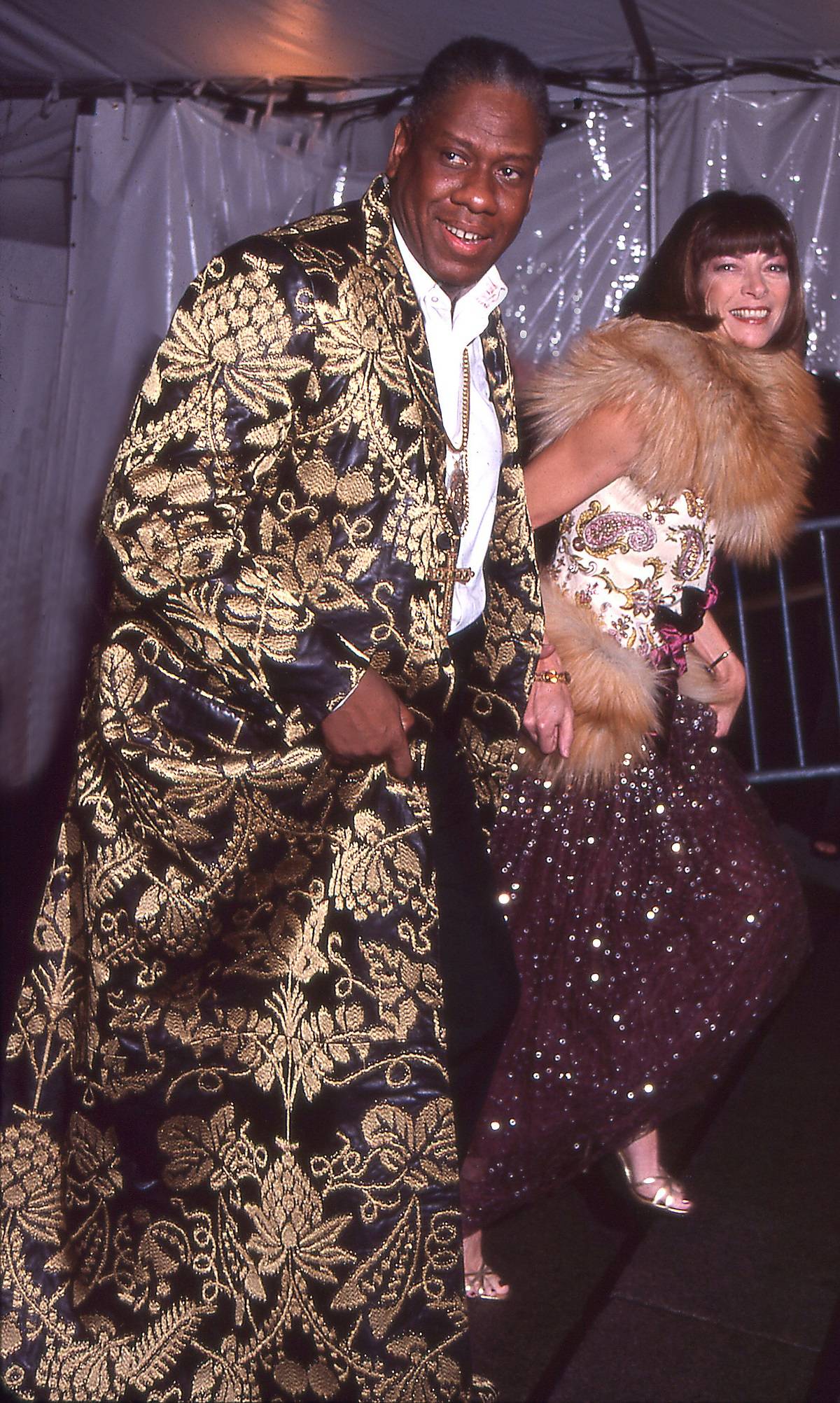Andre Leon Talley i Anna Wintour podczas MET Gali 1999