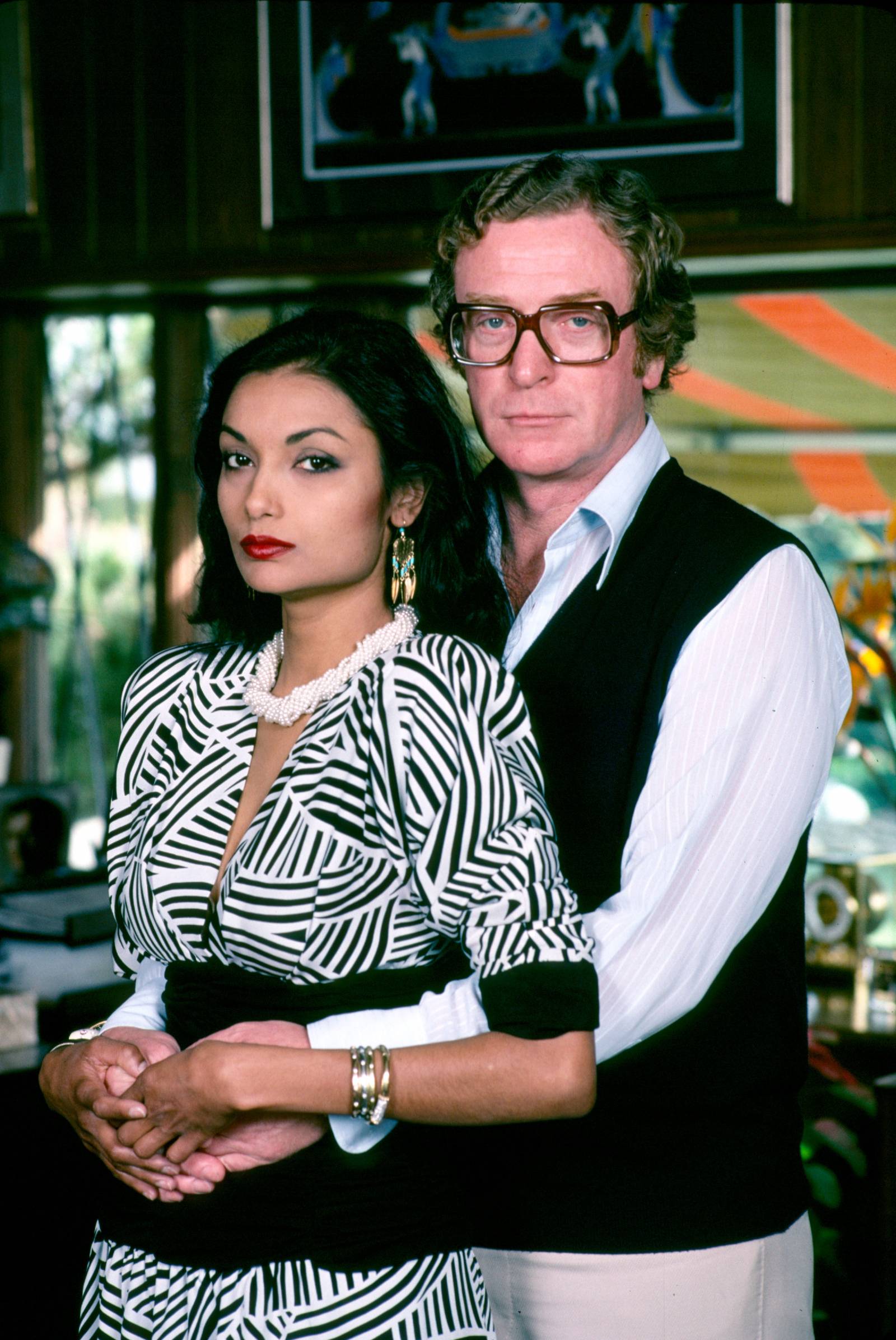 Michael Caine z żona Shakirą / (Fot. Getty Images)