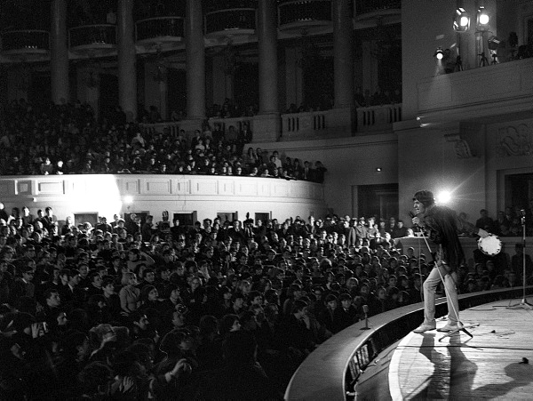 Mick Jagger w Sali kongresowej, 13.04.1967, Fot. Wojciech Druszcz / Ośrodek KARTA