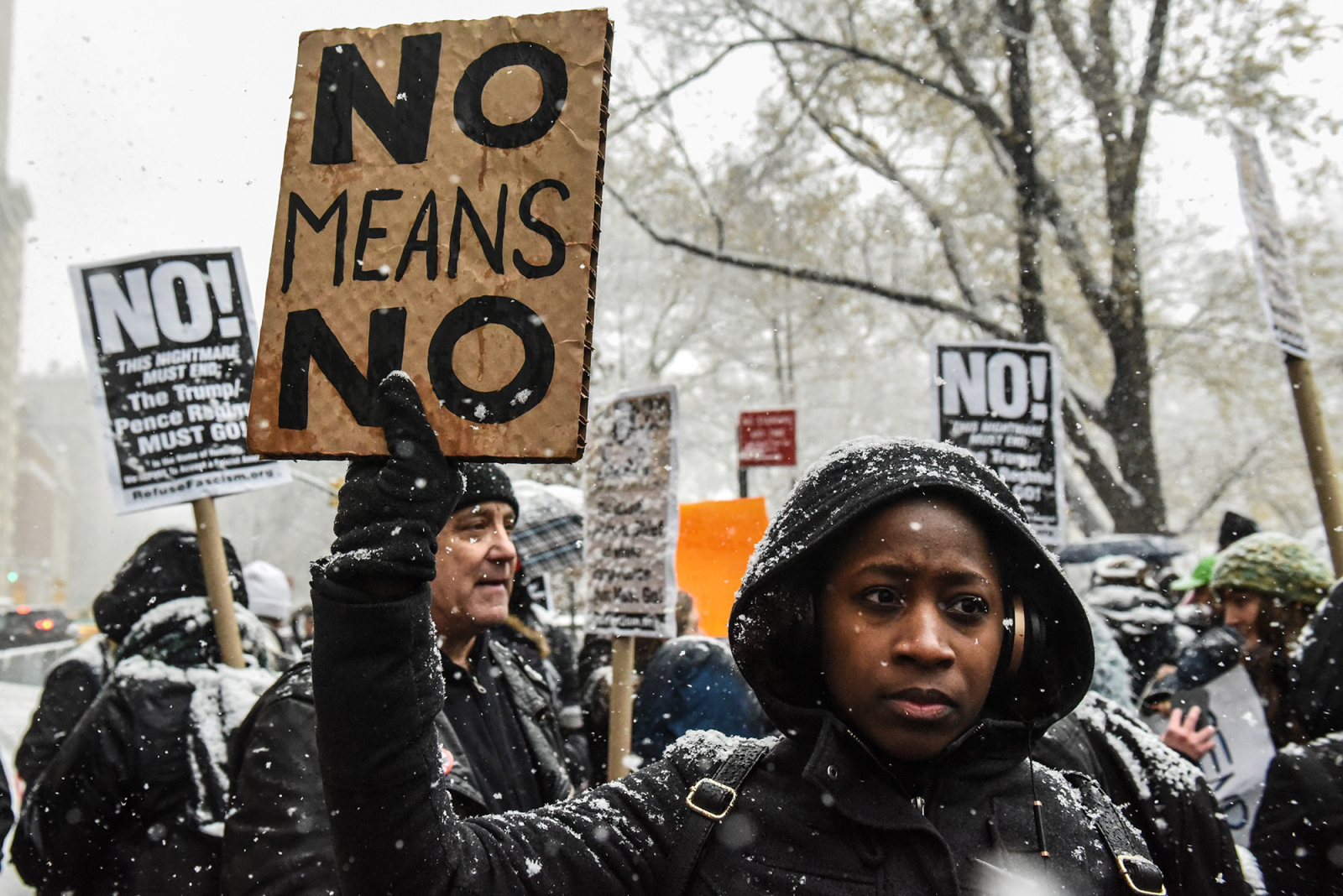 Uczestniczki marszu #MeToo (Fot. Getty Images)