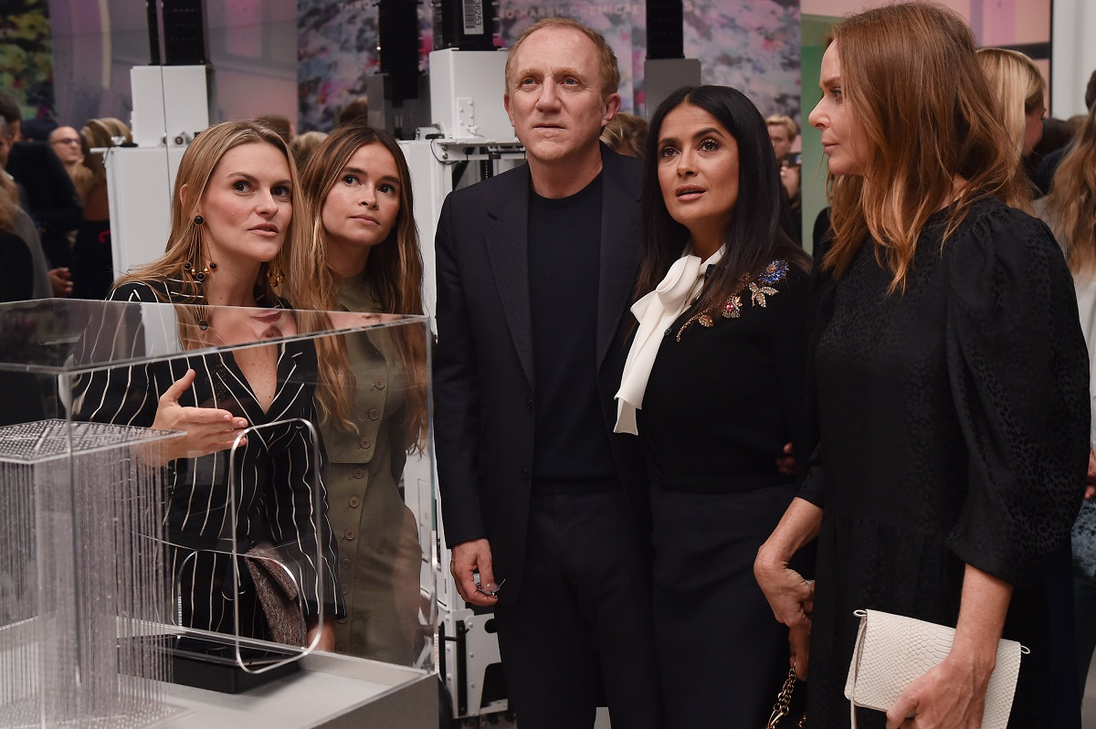 Mira Duma, Francois-Henri Pinault, Salma Hayek i Stella McCartney na imprezie inaugurującej Fashion Tech Lab