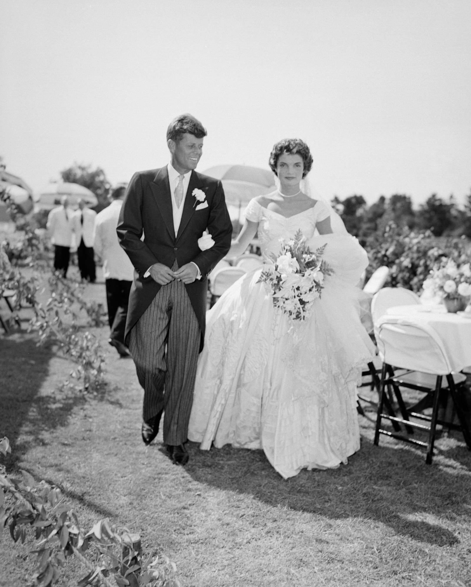 Ślub Jackie i John F. Kennedych (Fot. Getty Images)