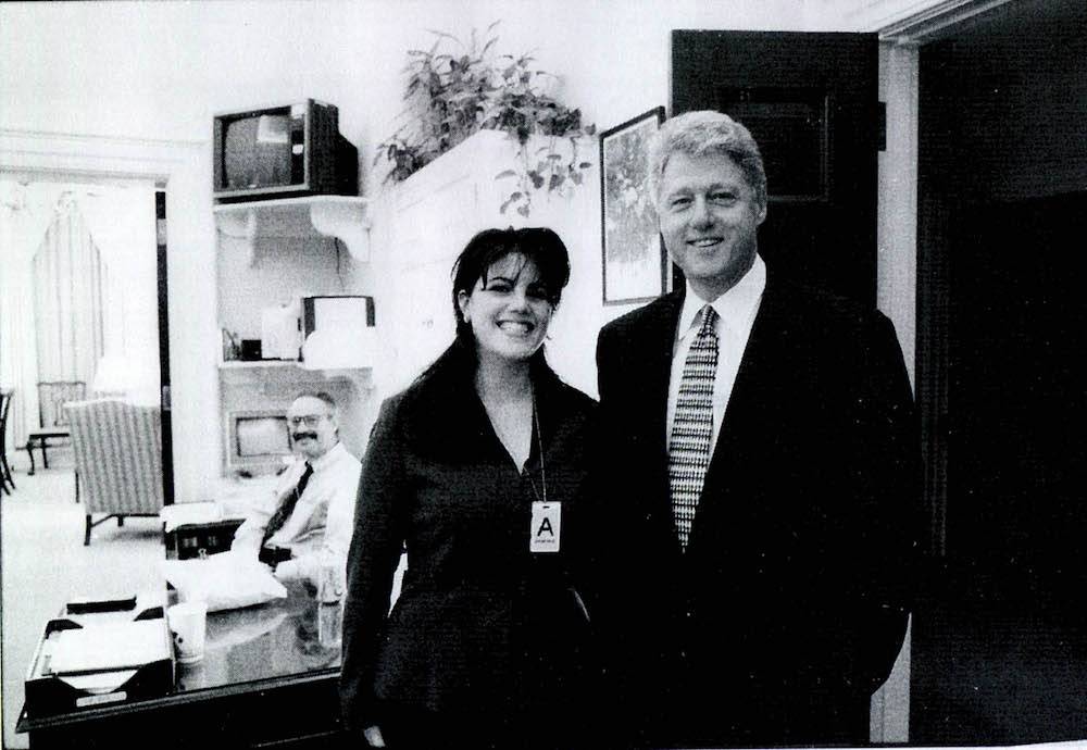 Monica Lewinsky i Bill Clinton w Białym Domu (Fot. Getty Images)