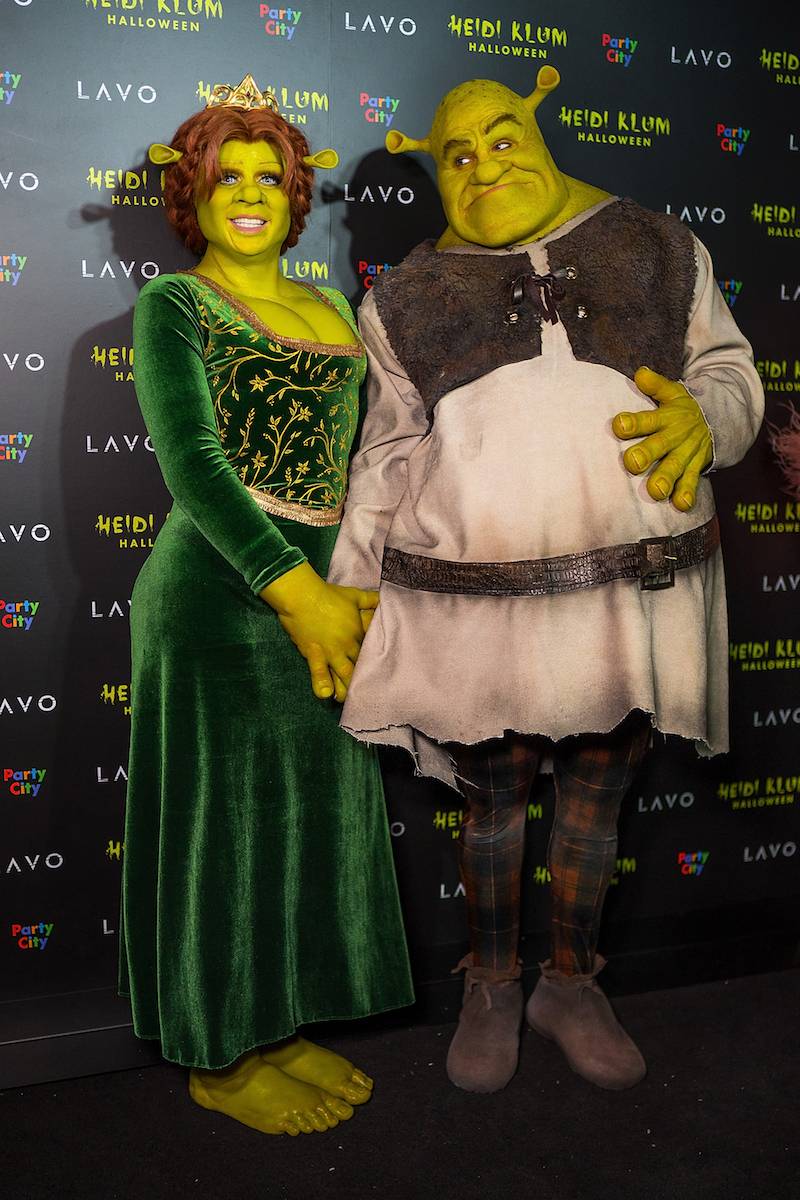 Heidi Klum i Tom Kaulitz jako Fiona i Shrek (Fot. TheStewartofNY/WireImage)