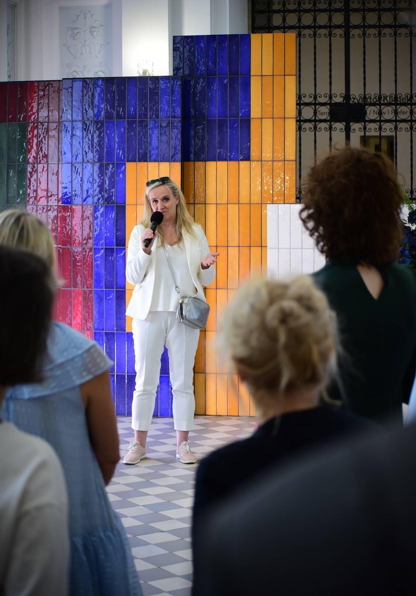 Dorota Koziara podczas premiery kolekcji w Zachęcie (Fot. Materiały prasowe)