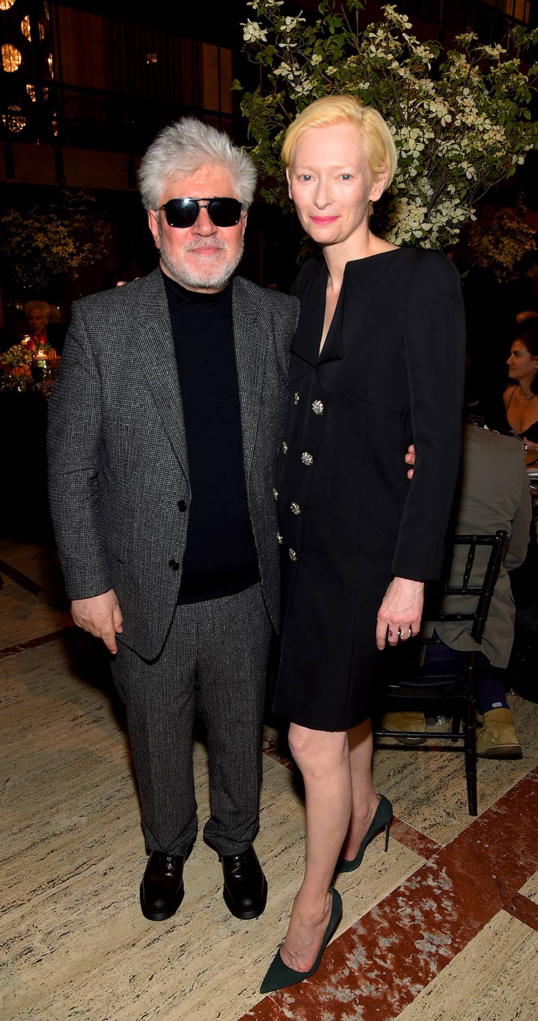 Pedro Almodóvar i Tilda Swinton (Fot. Jamie McCarthy/Getty Images)