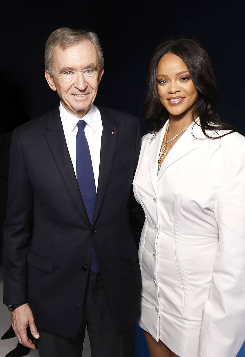 Bernard Arnault i Rihanna (Fot. Getty Images)