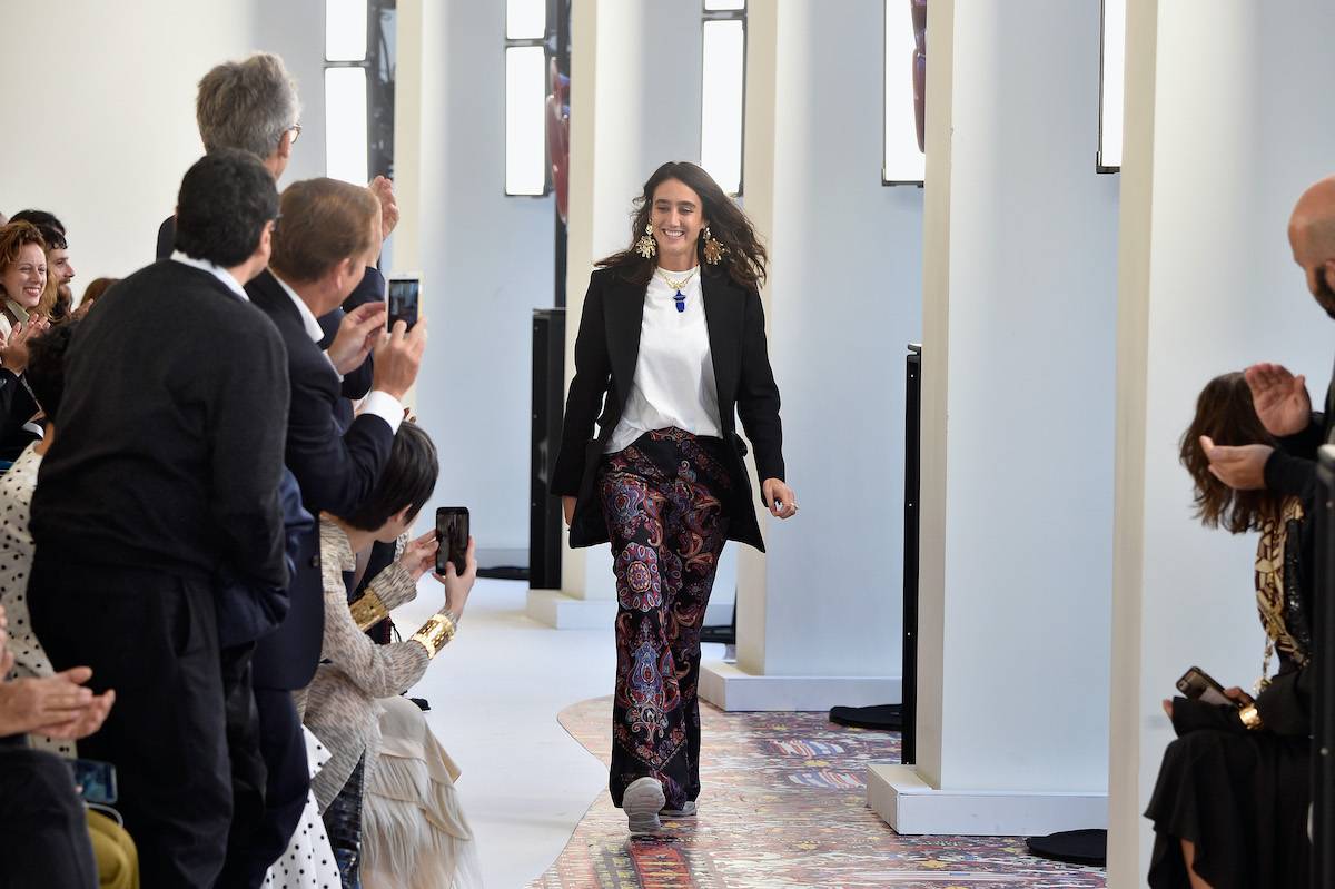 Natacha Ramsay-Levi na finale pokazu Chloé w 2018 roku (Fot. Getty Images)