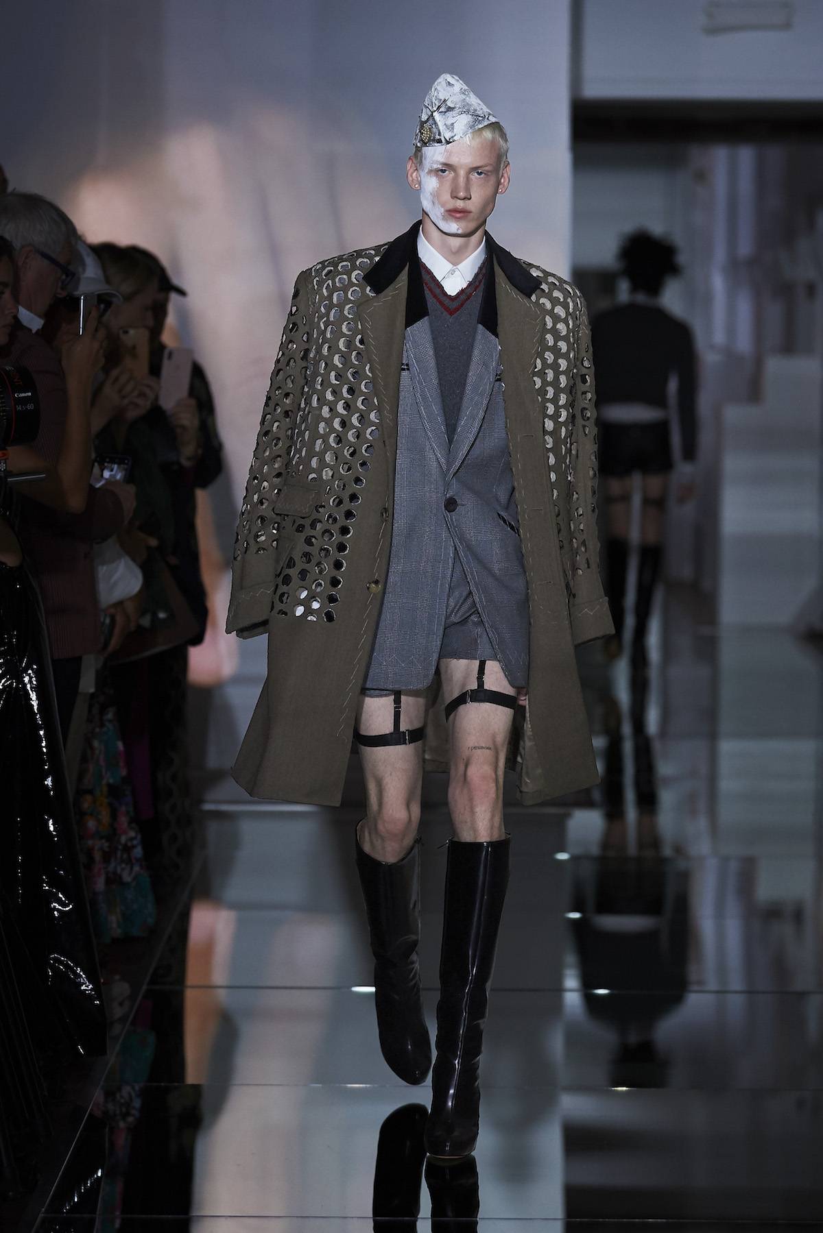 Staś Zienkiewicz na pokazie Maison Margiela FW19 (Fot. IMaxTree)