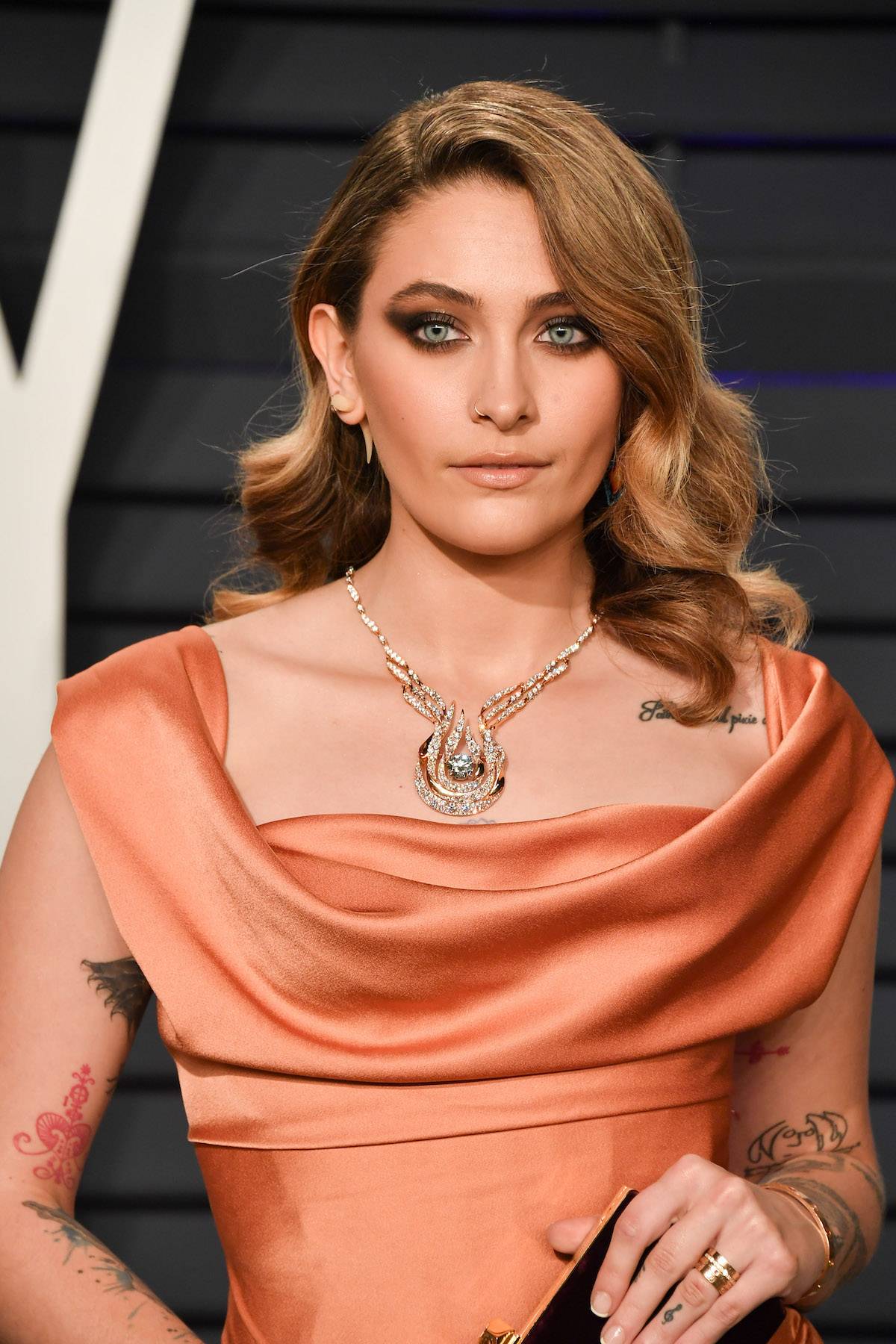 Paris Jackson na oscarowej imprezie Vanity Fair w 2019 roku (Fot. eorge Pimentel/Getty Images)