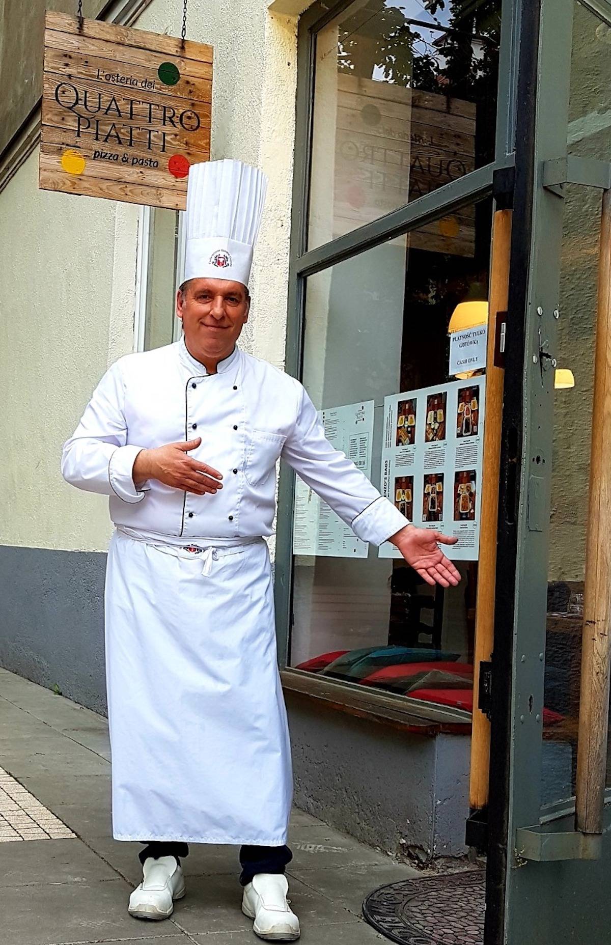 Właściciel restauracji Quattro Piatti, Enzo Saccomani (Fot. materiały prasowe)