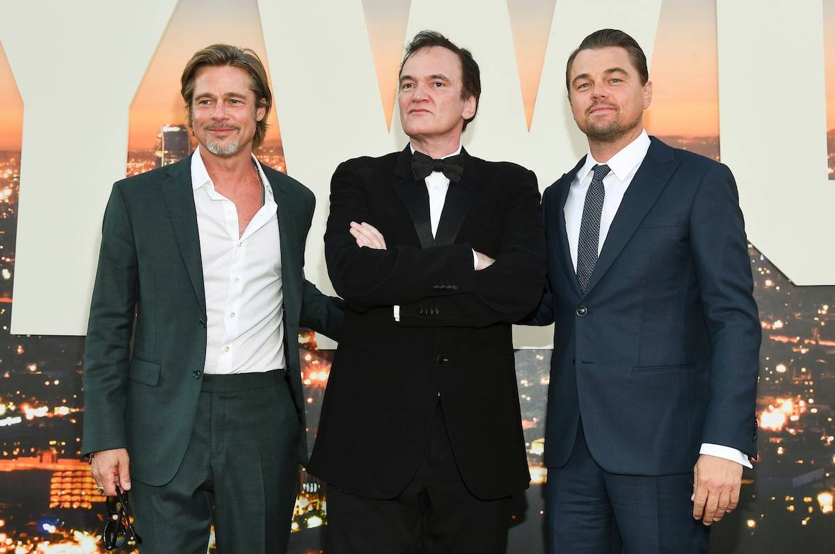 Brad Pitt, Quentin Tarantino i Leonardo DiCaprio na amerykańskiej premierze Pewnego razu w... Hollywood (Fot. East News)