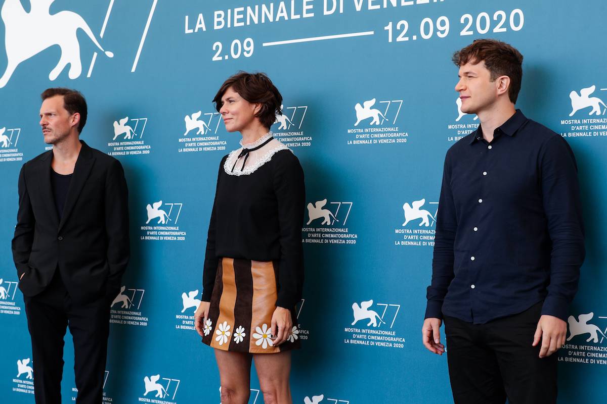 Michał Englert, Małgorzata Szumowska i Oleh Yutgof (Fot. Getty Images)