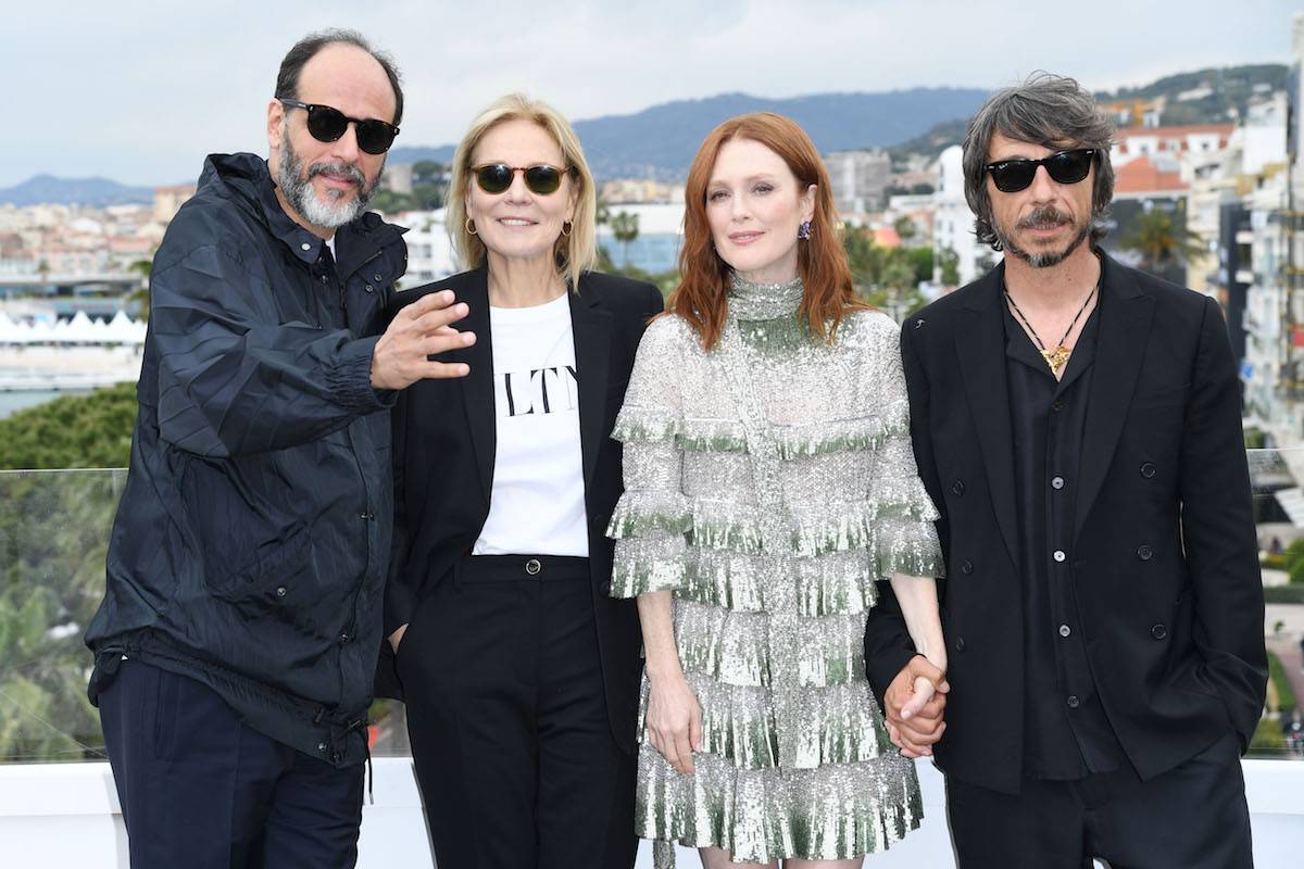Luca Guadagnino, Marthe Keller, Julianne Moore i Pierpaolo Piccioli na festiwalu w Cannes (Fot. Daniele Venturelli/WireImage)