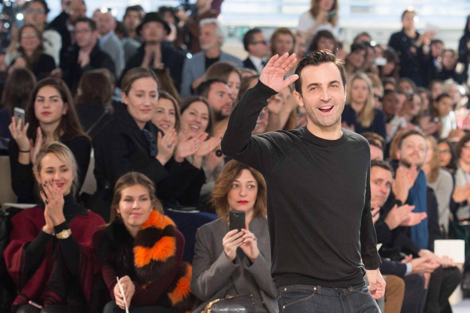 Nicholas Ghesquière,  Louis Vuitton sezon  jesień-zima 2014/2015 (Fot. Getty Images)