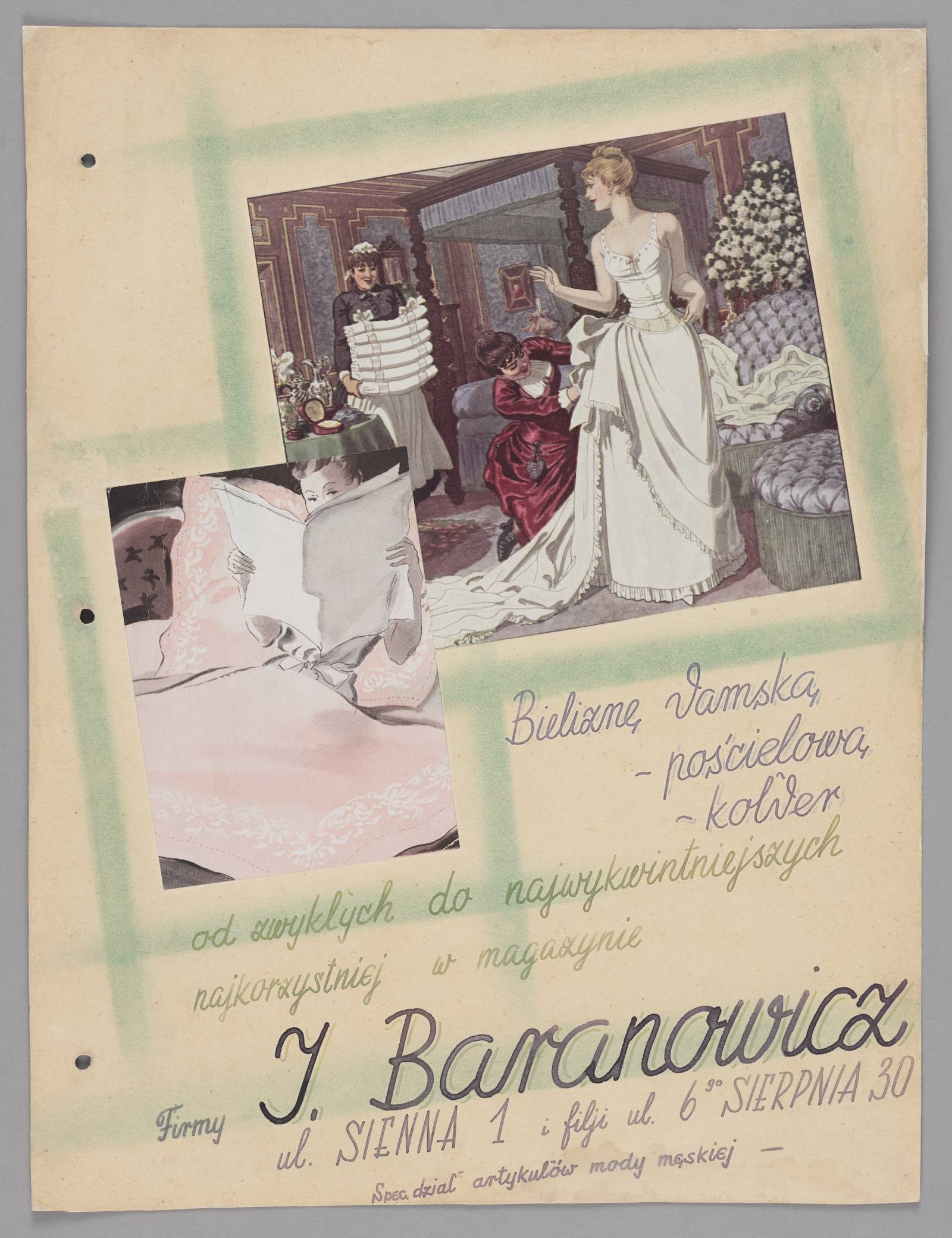 Reklama firmy I. Baranowicza w Warszawie, lata 20.–30 XX w., Muzeum Warszawy (Fot. Materiały prasowe)