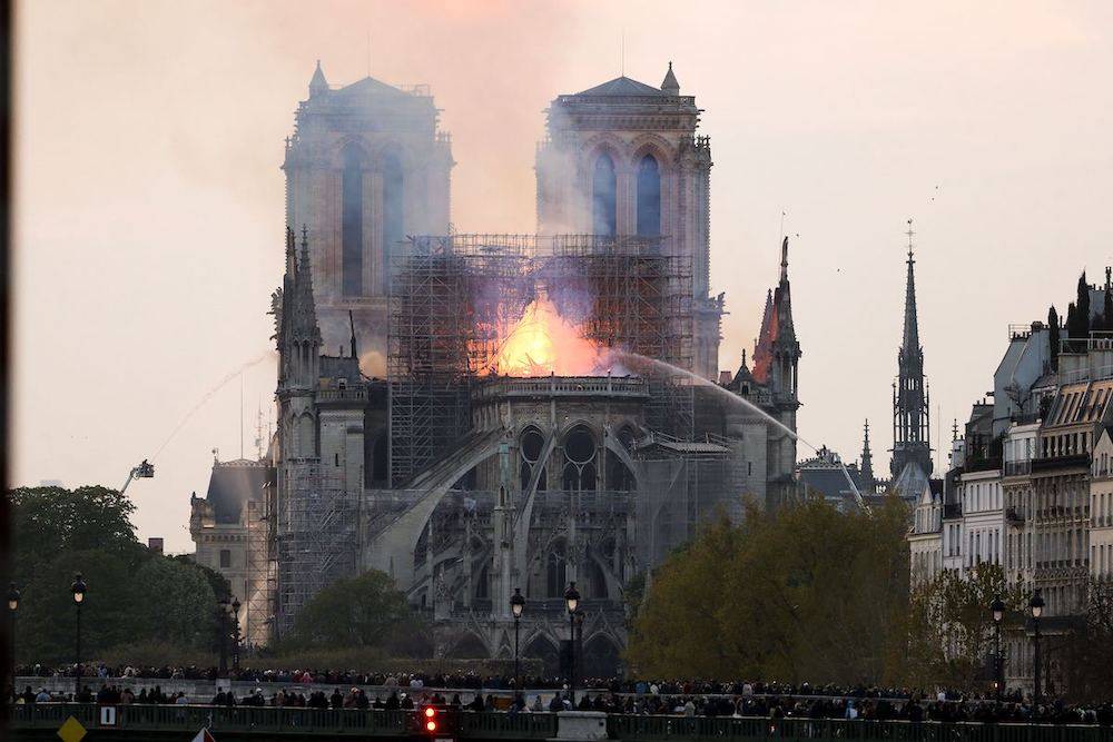 Pożar katedry Notre-Dame w Paryżu (Fot. Getty Images)
