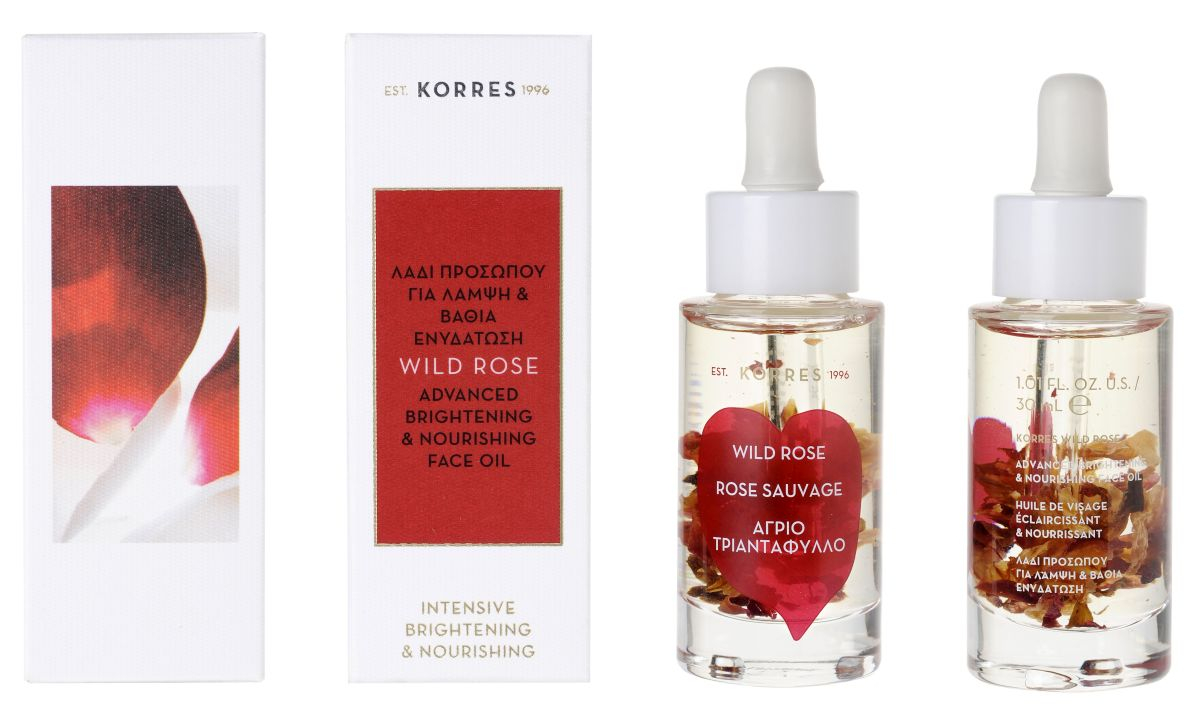 Olejek odżywczy i rozświetlający, Wild Rose Oil, KORRES (Fot. Materiały prasowe)