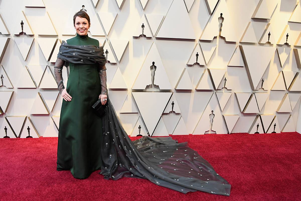 Olivia Colman na gali wręczenia Oscarów (Fot. Steve Granitz/WireImage)