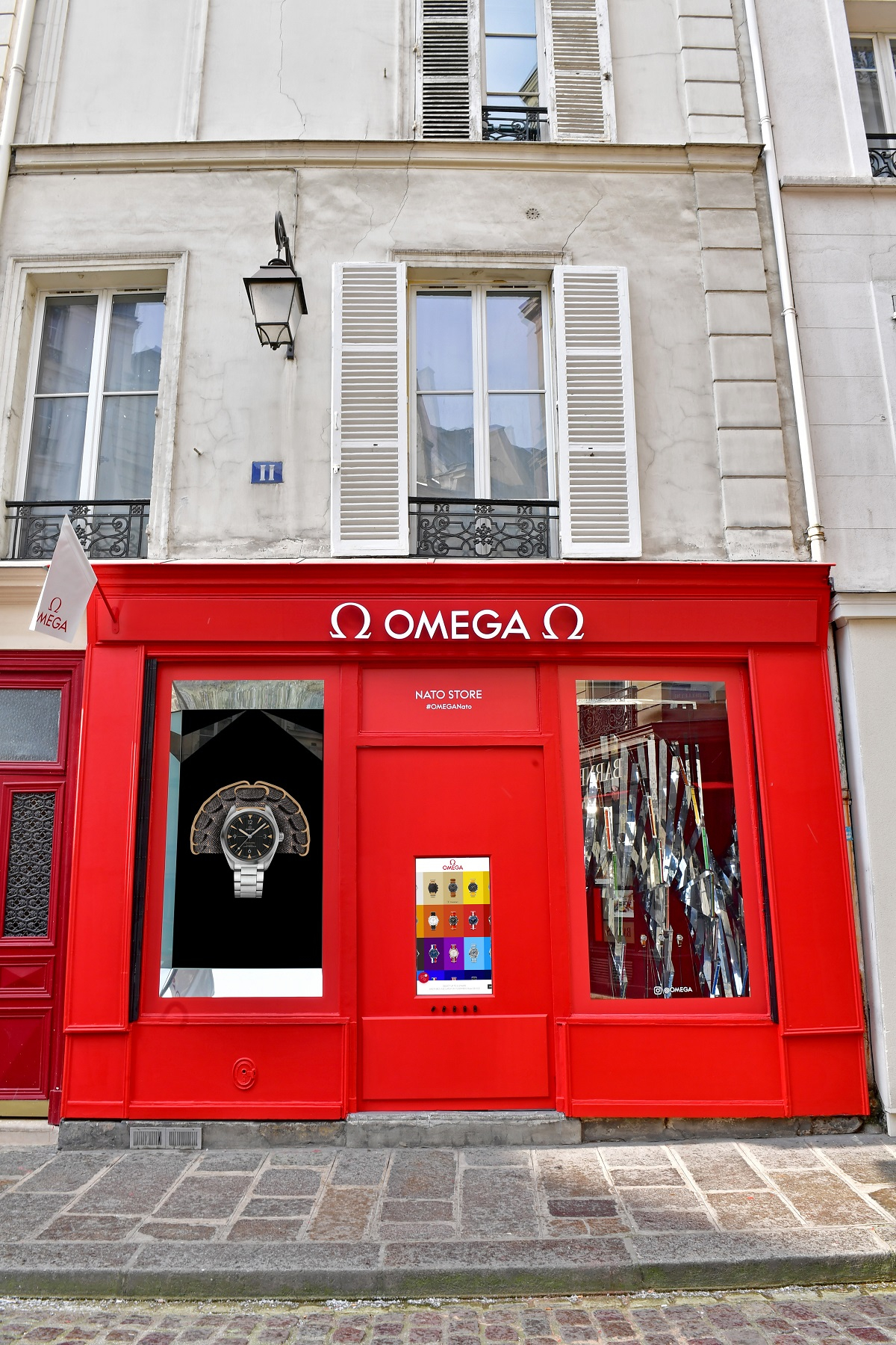 Pop-up Boutique OMEGA mieści się w modnej paryskiej dzielnicy, Le Marais