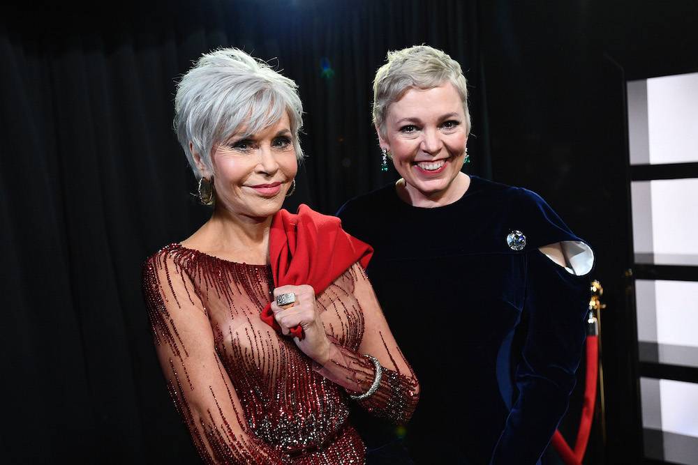 Królowe są dwie – Jane Fonda i Olivia Colman (Fot. Getty Images)