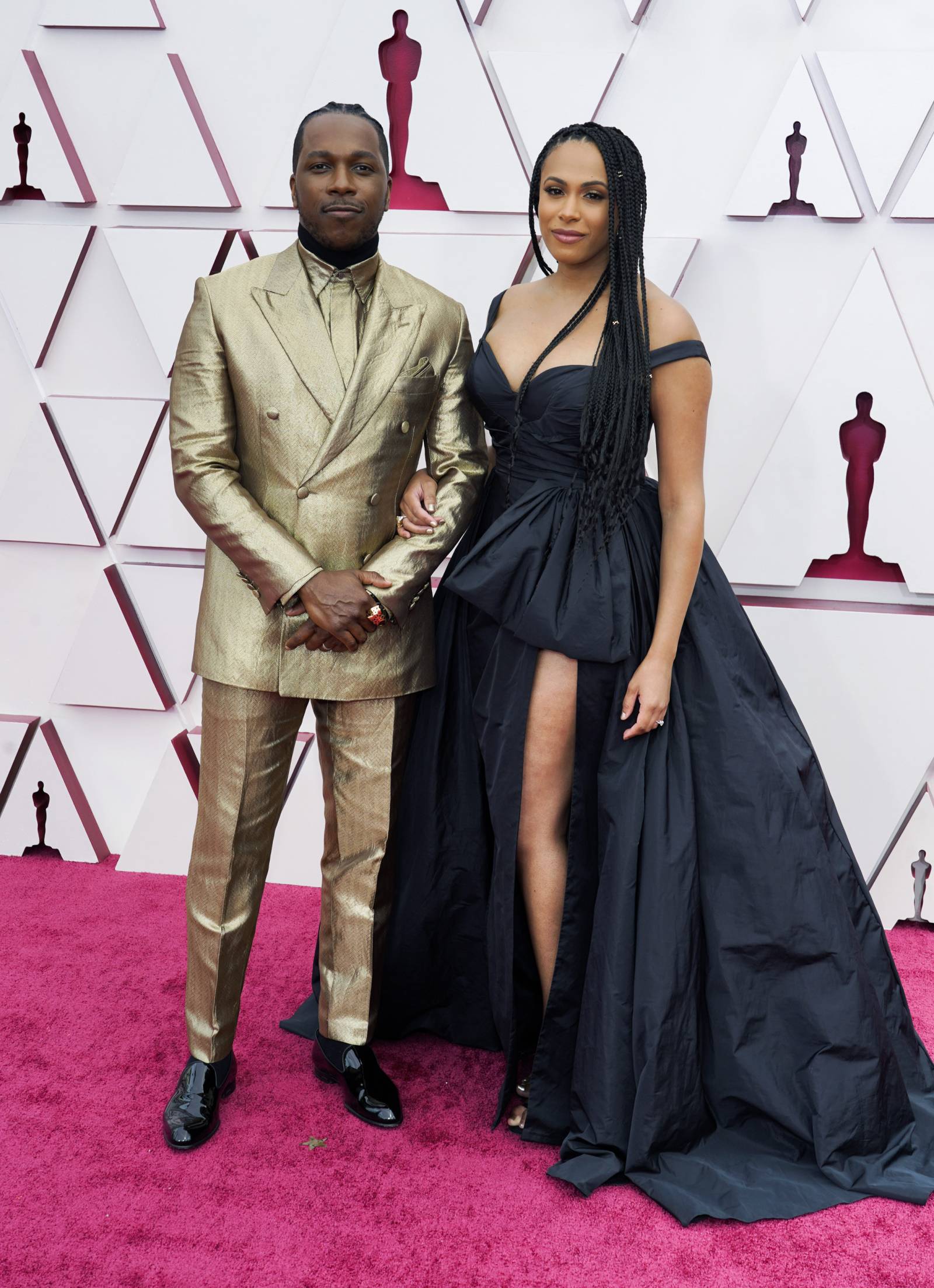 Leslie Odom Jr. z żoną, Nicolette Robinson /(Fot. Getty Images)