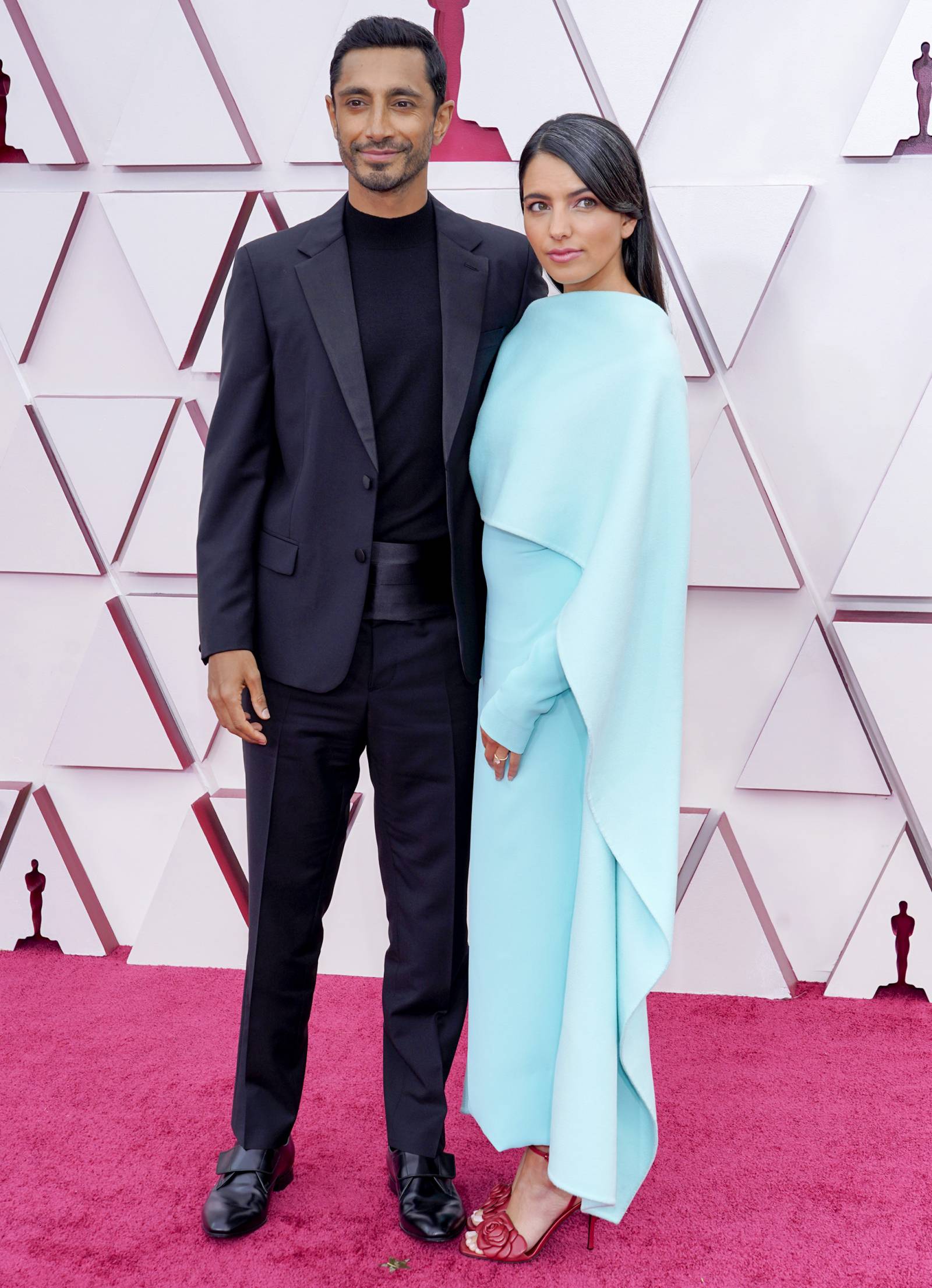 Riz Ahmed z partnerką Farheen Mirzą / Fot. Getty Images