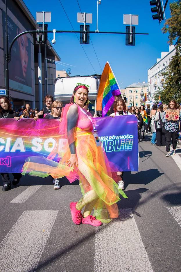 Adrianna Kurek na Paradzie Równości w Lublinie (Fot. Sigman Portraits)