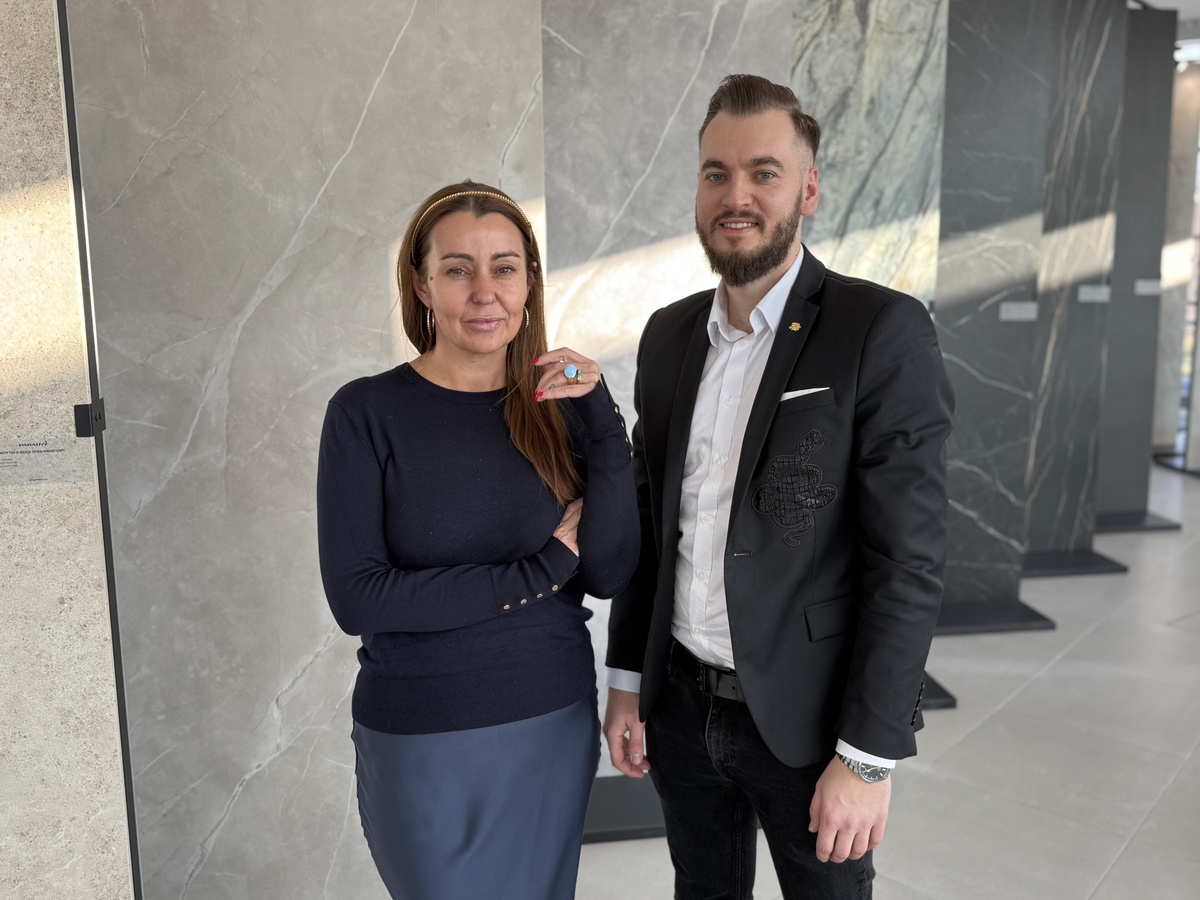 Agata Brodzka (Ceramika Paradyż), Przemysław Kawecki (Wersal) / Fot. Materiały prasowe