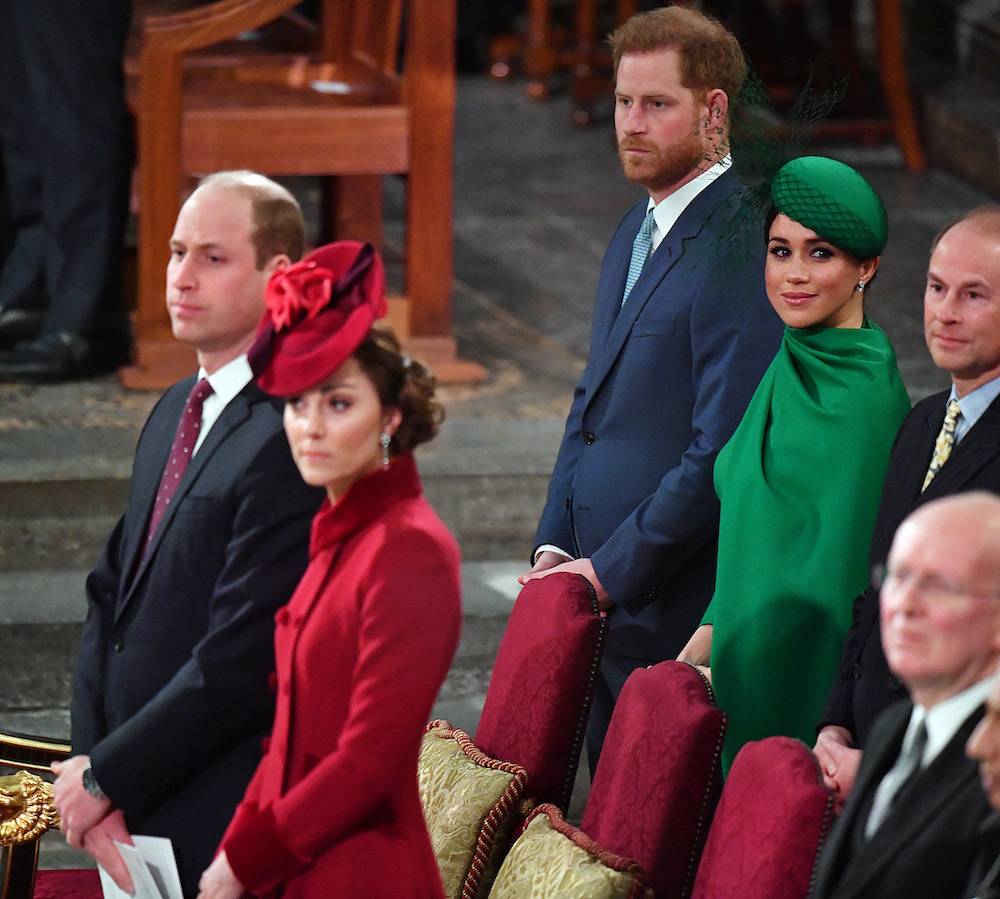 Harry i Meghan z Kate i Williamem (Fot. Getty Images)