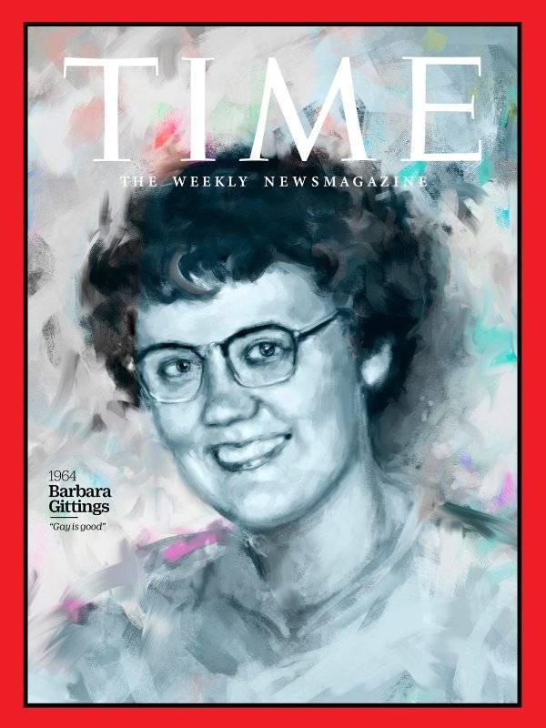 Barbara Gittings na okladce magazynu Time