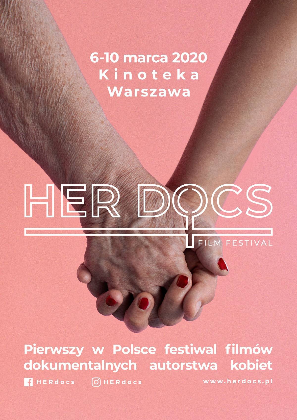 Plakat promujący festiwal HER Docs (fot. materiały prasowe)