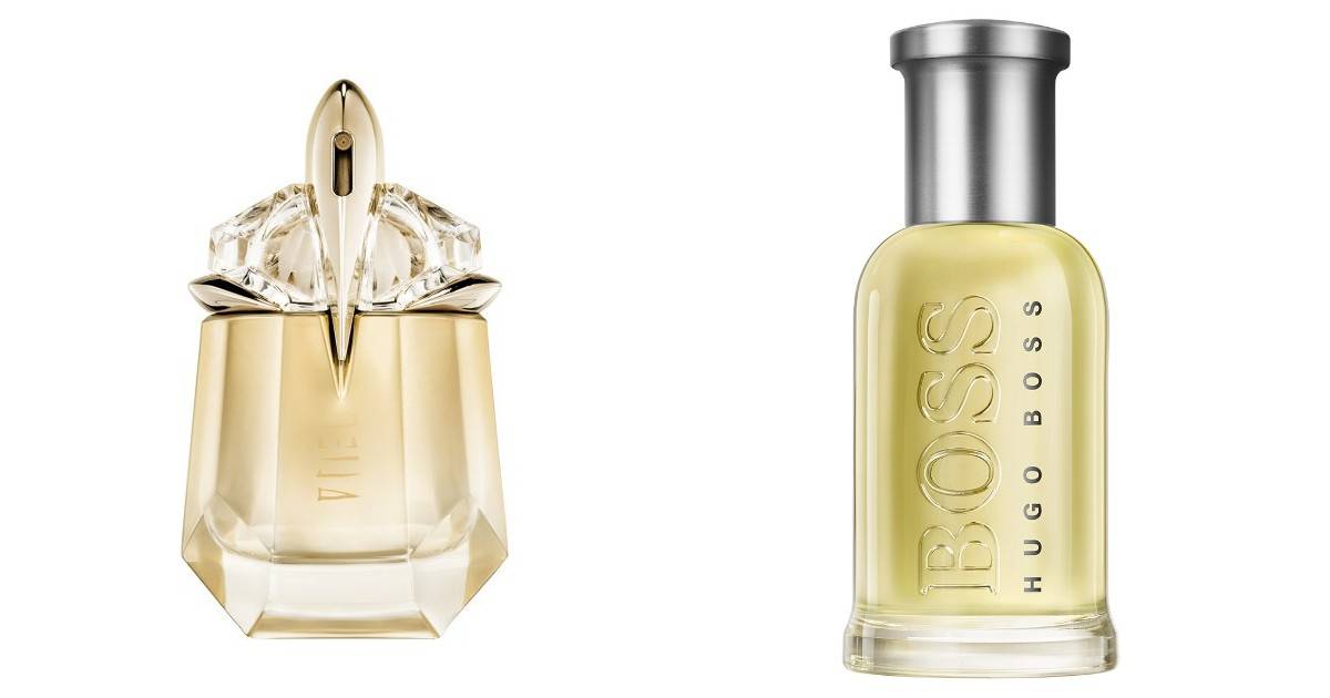 Pefumy w stylu quiet luxury: Mugler Alien Goddess, BOSS Bottled (Fot. Materiały prasowe)