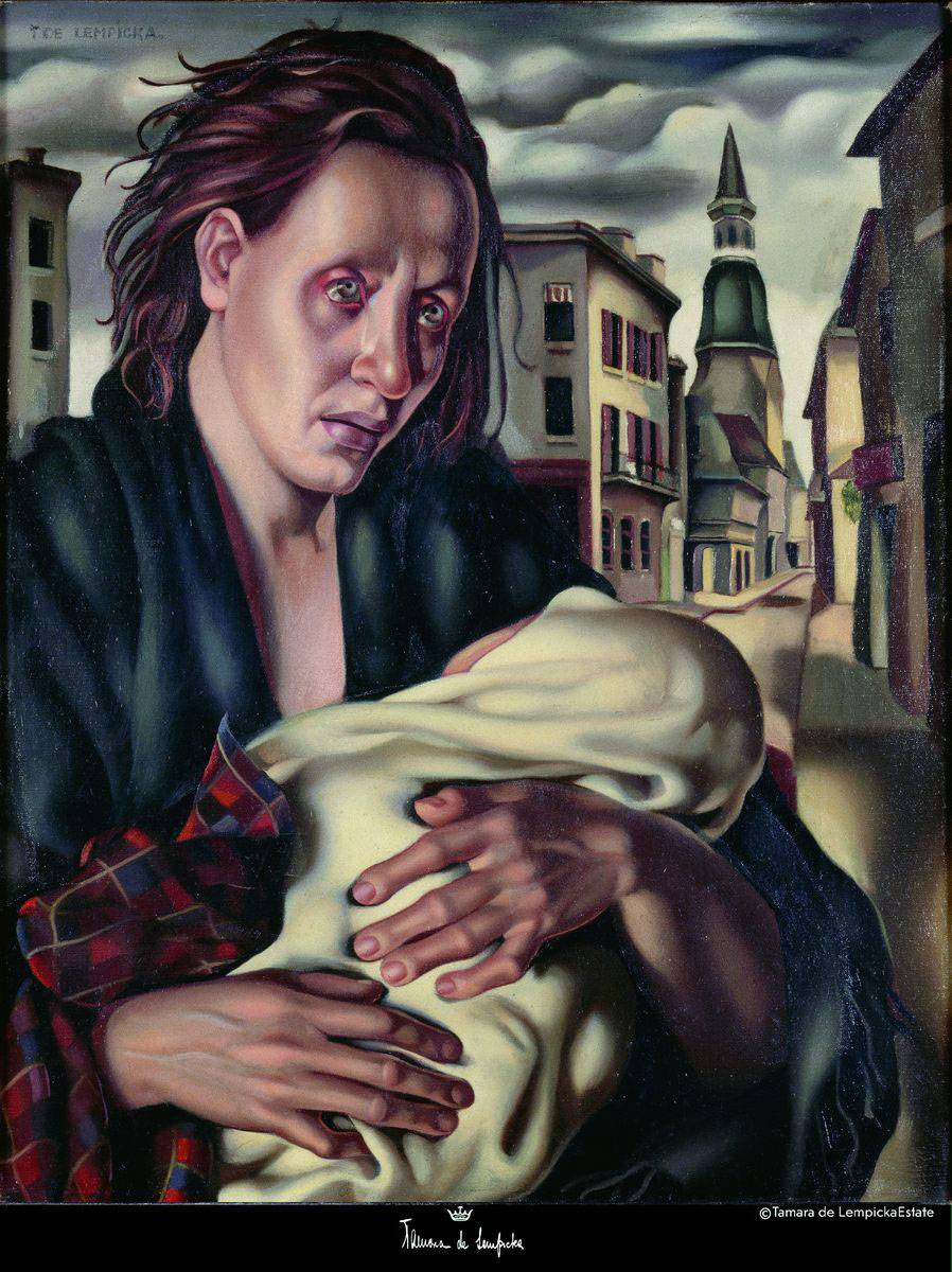 Tamara Łempicka (1898–1980), Ucieczka albo Gdzieś w Europie, 1940 r., płótno, olej, Musée d’arts de Nantes / Fot. fot. Cécile Clos/Musée d’arts de Nantes, Tamara de Lempicka Estate LLC