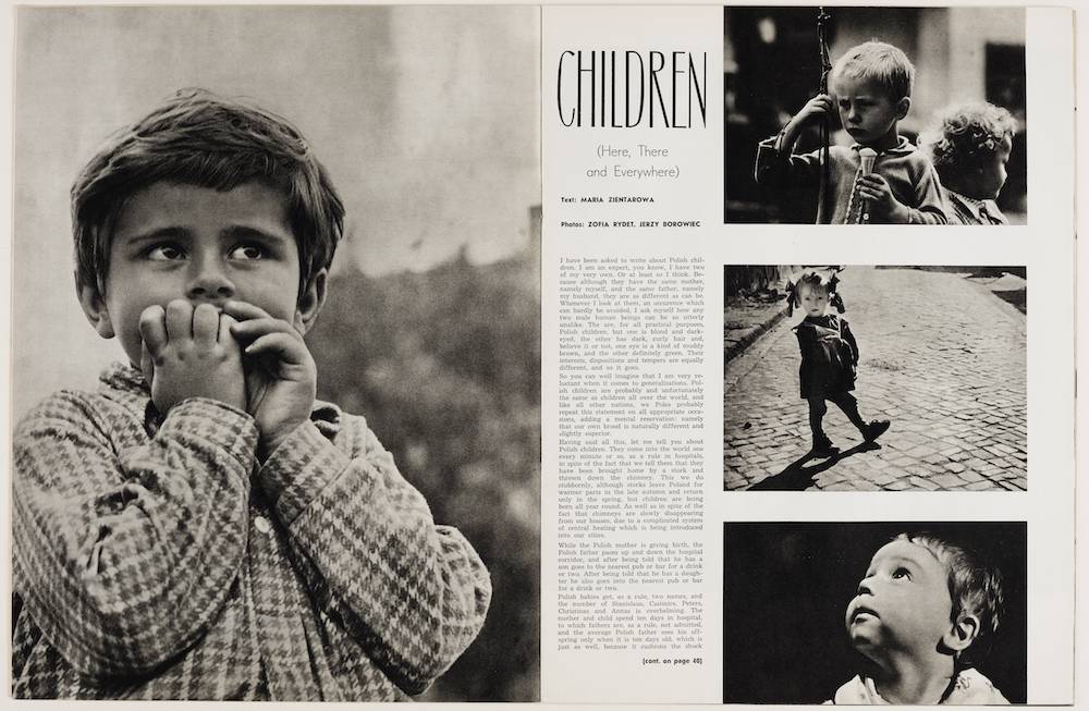 Children [Dzieci], tekst: Maria Zientarowa, fot. Zofia Rydet, „The Polish Review” (Azja) 1962, nr 6, s. 6–7