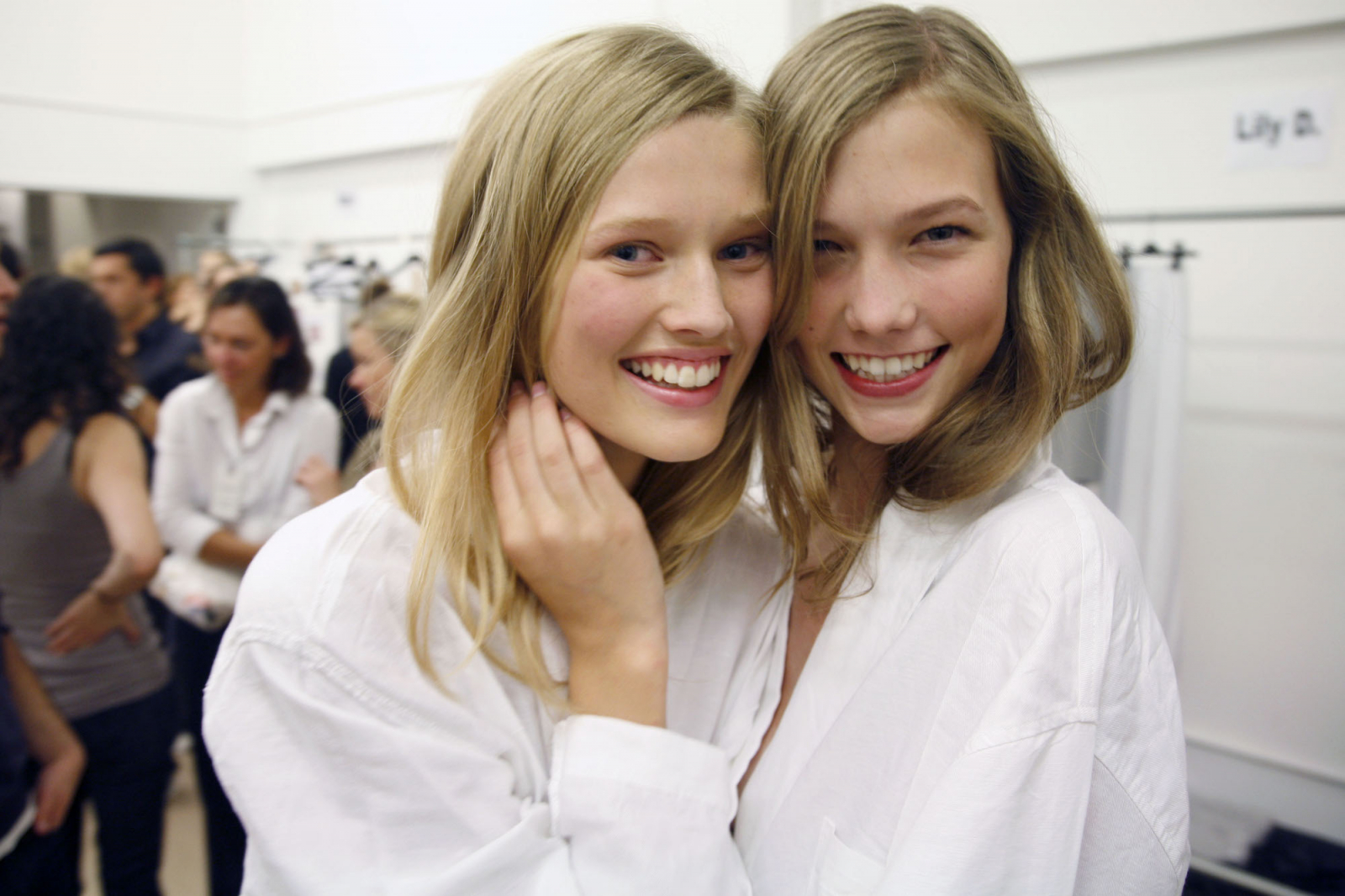 Backstage pokazu Calvin Klein (Fot. Getty Images)