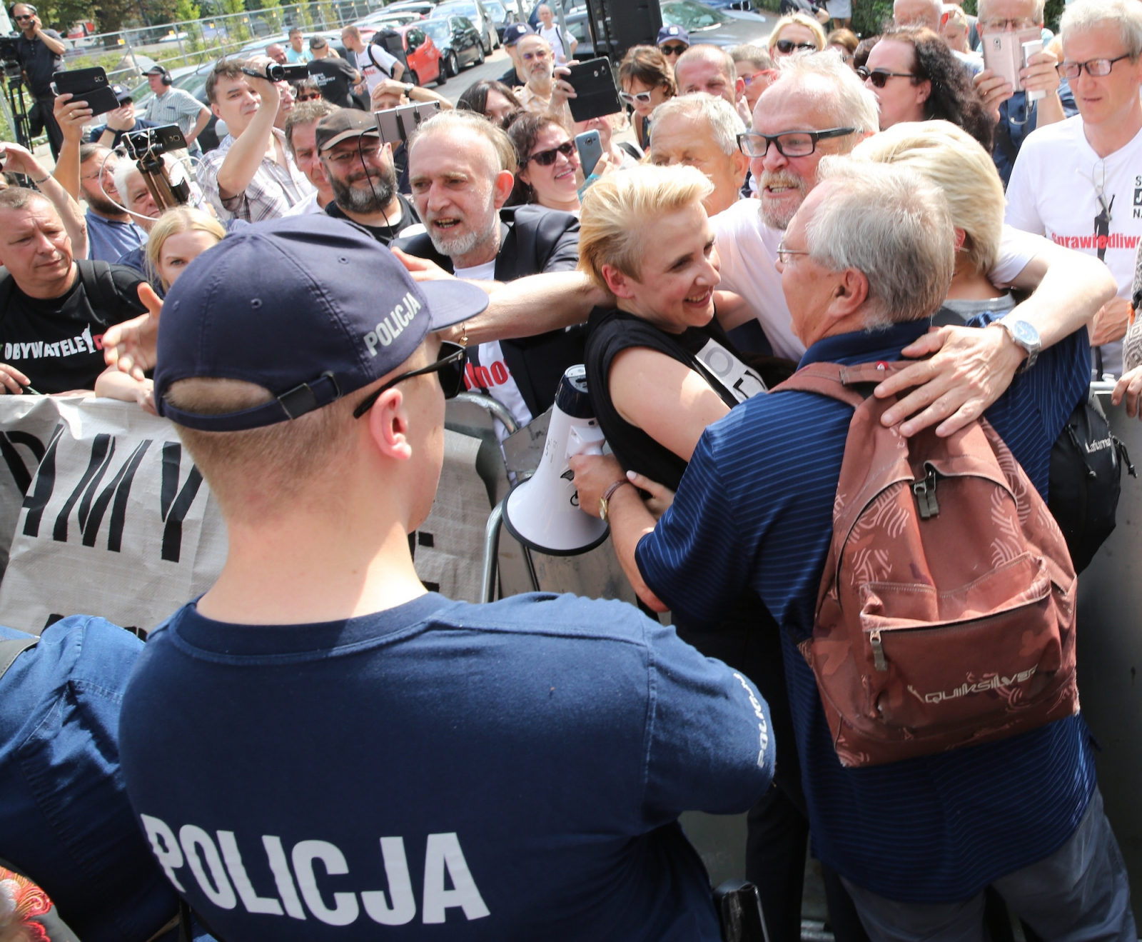 Protest w obronie sądów, lipiec 2018  (Fot. East News)