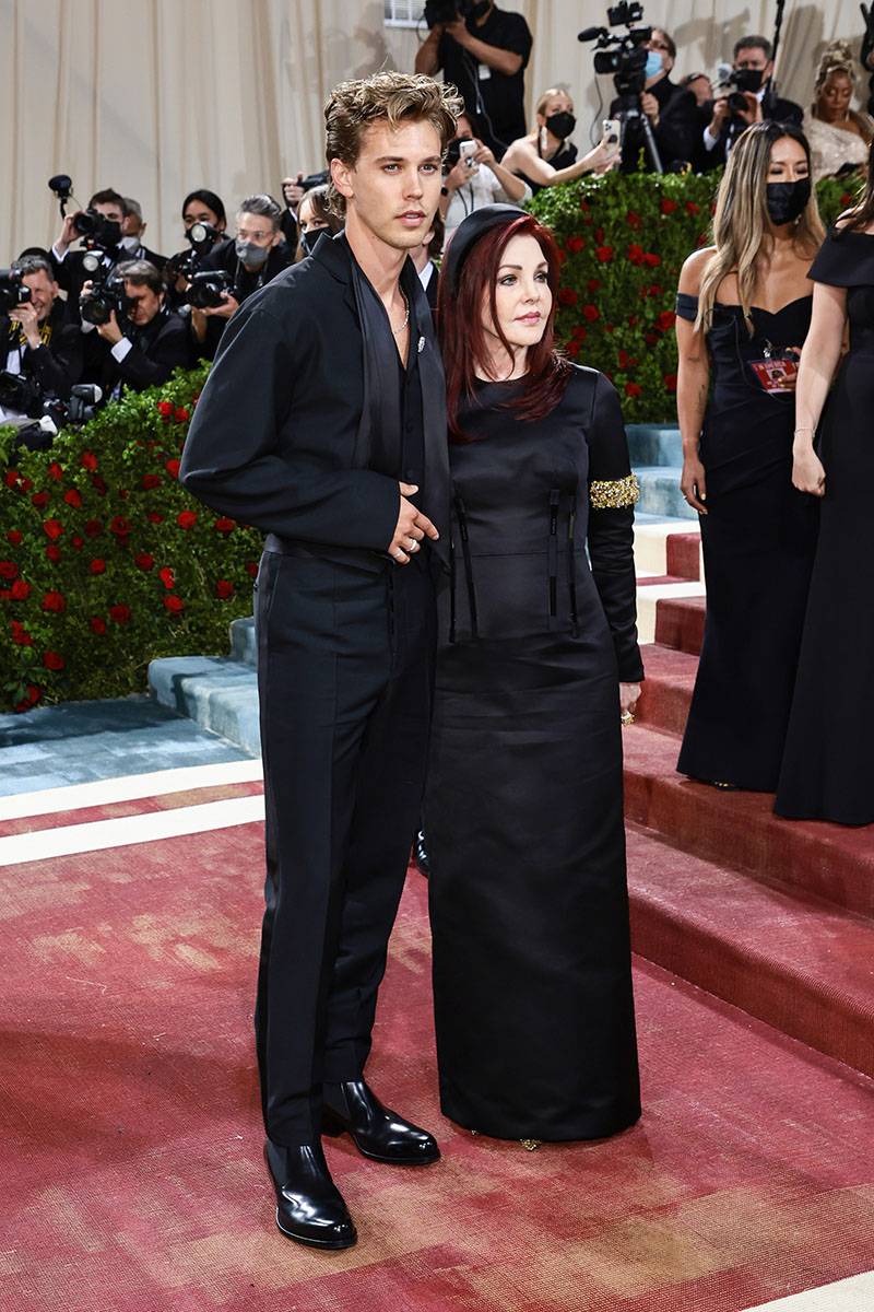 Austin Butler i Priscilla Presley na MET Gali 2022 (Fot. Getty Images)