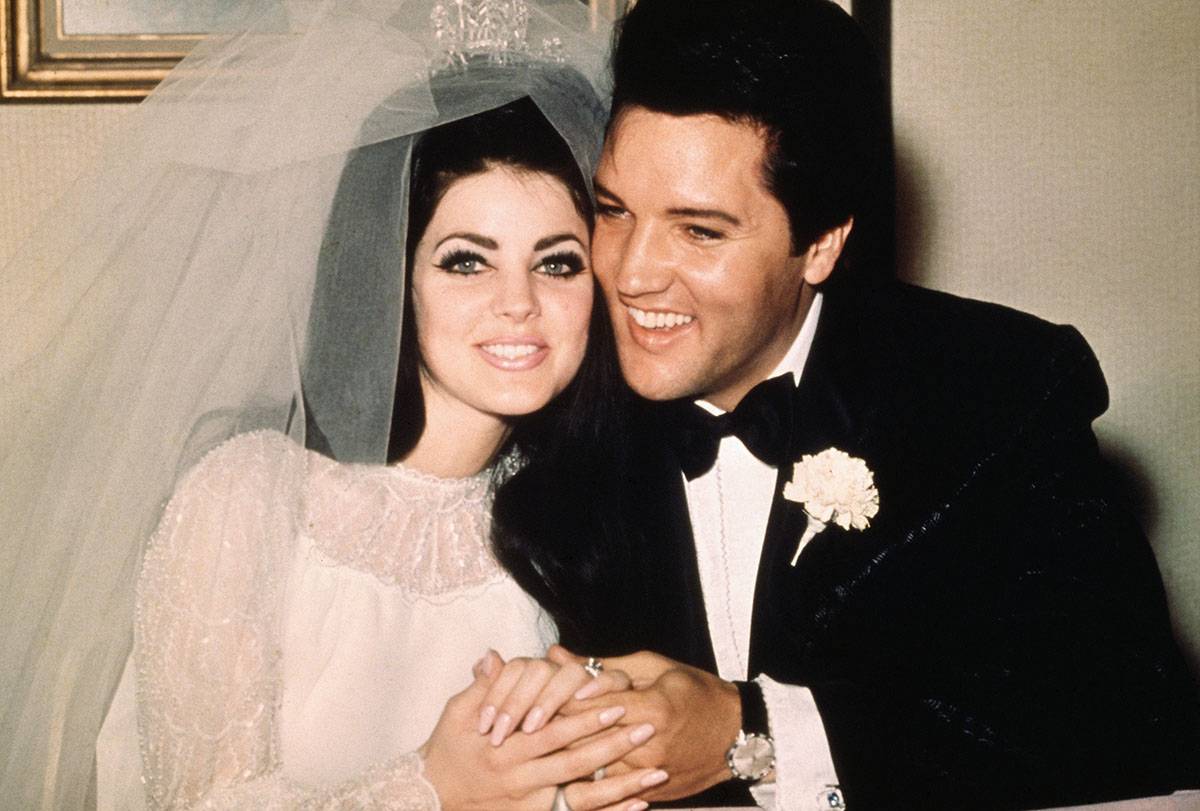Priscilla i Elvis w dniu ślubu (Fot. Getty Images)