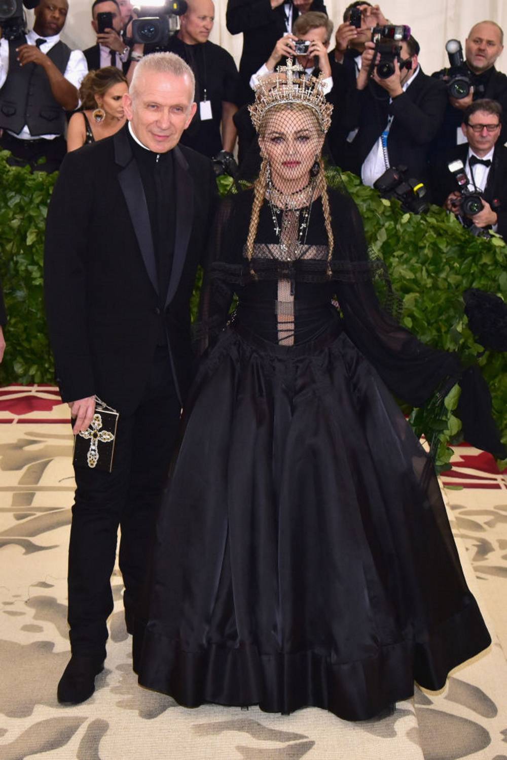 Madonna i Jean Paul Gaultier na Met Gali w 2018 roku (Fot. Sean Zanni/Patrick McMullan via Getty Images)