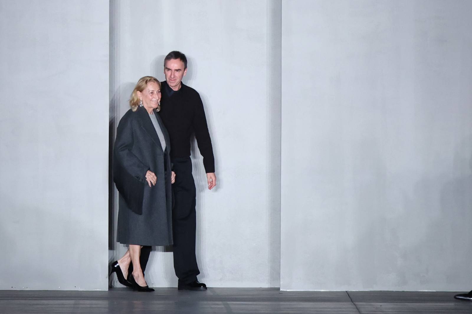 Miuccia Prada i Raf Simons, 2023 (Fot. Daniele Venturelli/WireImage, Getty Images)